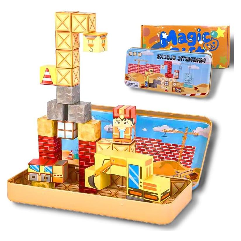 Bloques Magnéticos Mini Hqyib - 35 Piezas Juguetes Educativos 3-8 Años