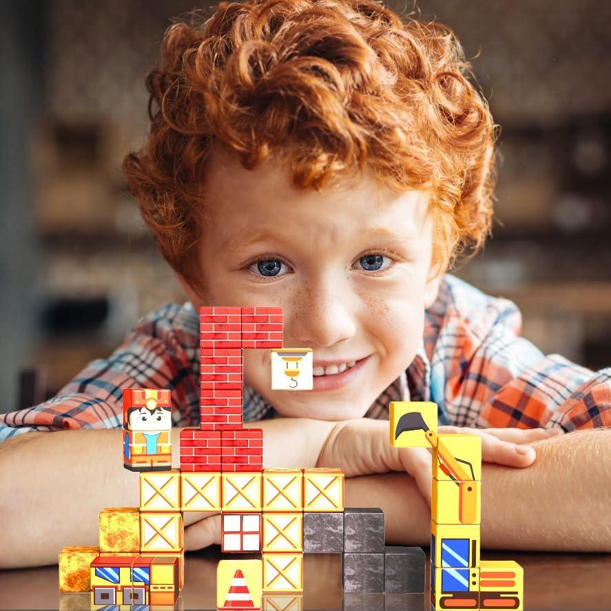 Bloques Magnéticos Mini Hqyib - 35 Piezas Juguetes Educativos 3-8 Años
