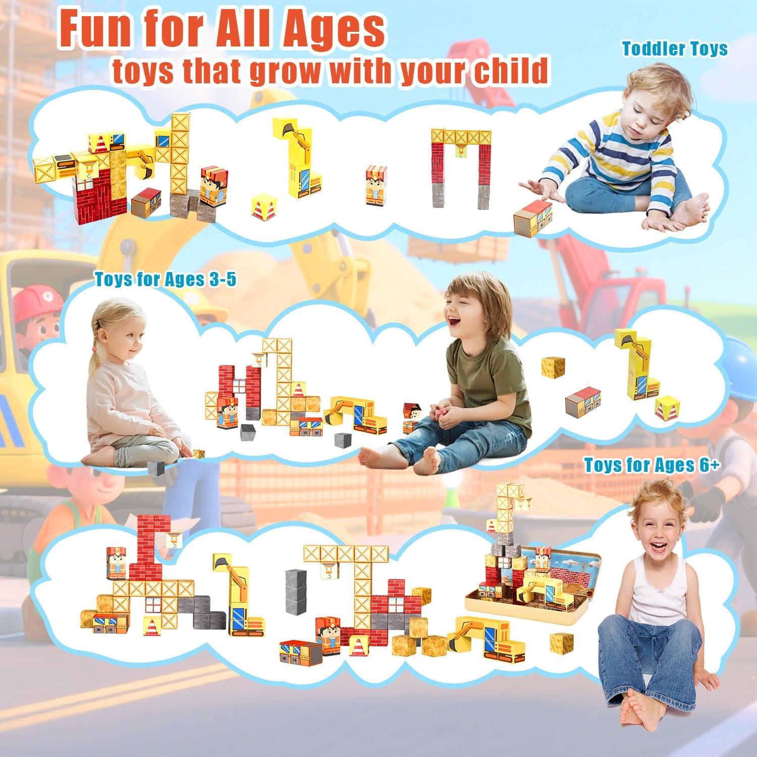 Bloques Magnéticos Mini Hqyib - 35 Piezas Juguetes Educativos 3-8 Años