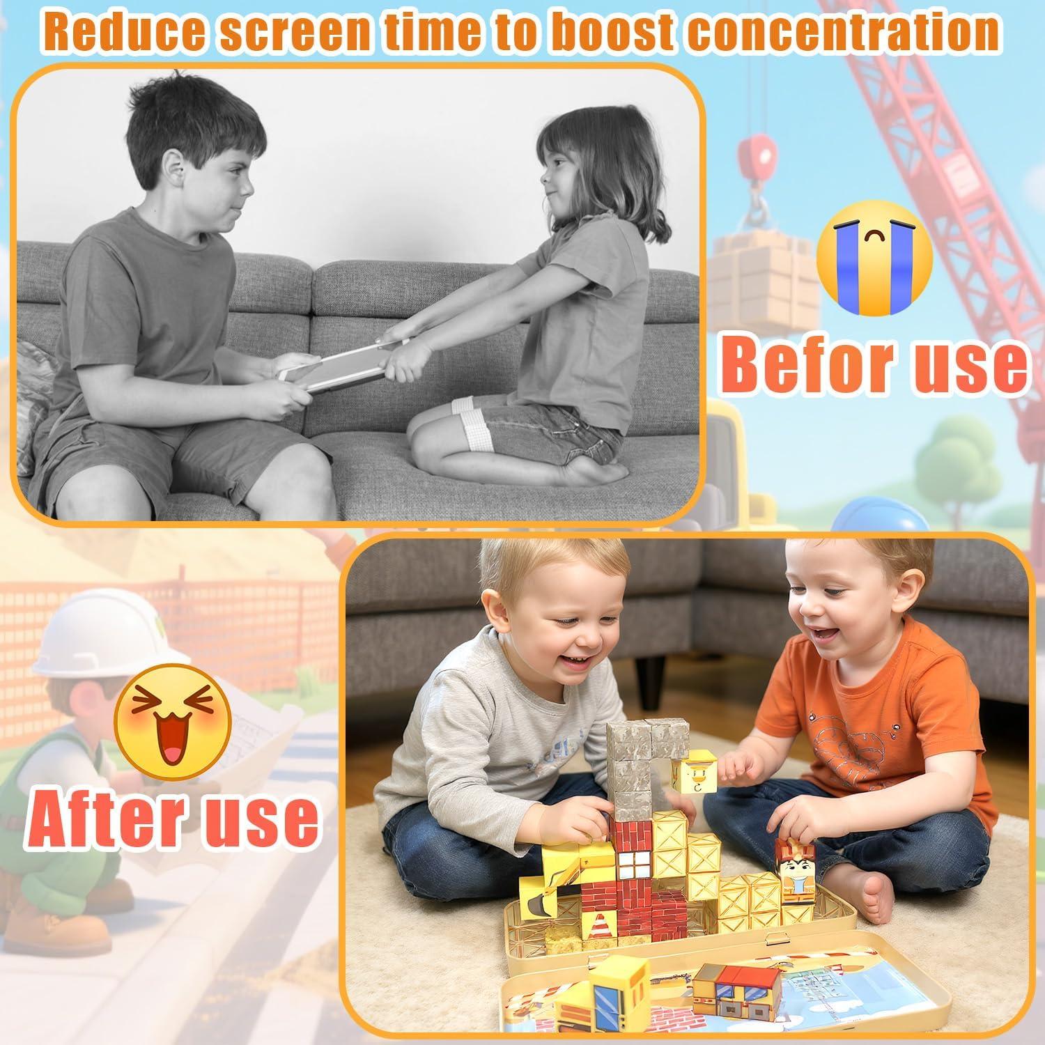 Bloques Magnéticos Mini Hqyib - 35 Piezas Juguetes Educativos 3-8 Años