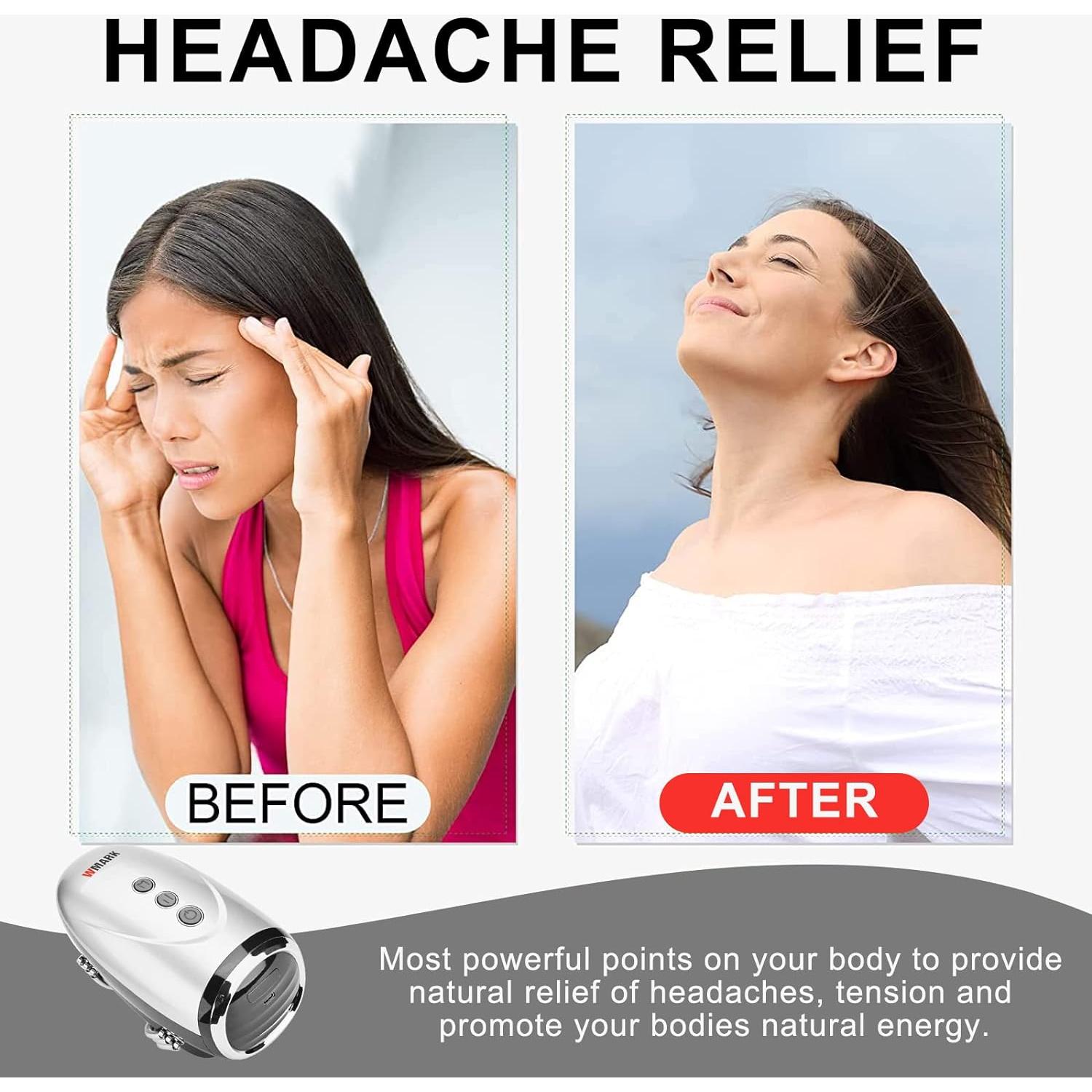 Masajeador de Mano Inalámbrico Colorski 2600mAh Plata