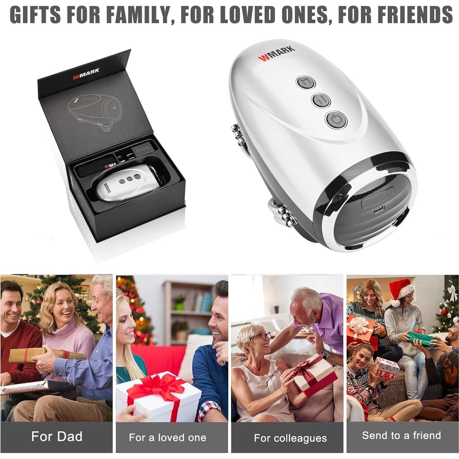 Masajeador de Mano Inalámbrico Colorski 2600mAh Plata