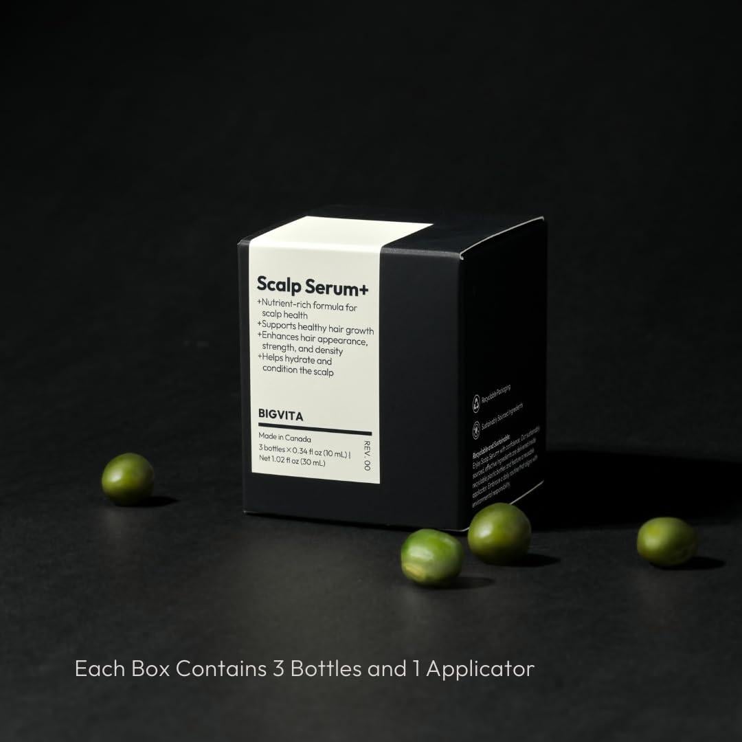 Suero Capilar BIGVITA con Masajeador | Crecimiento y Alivio Cuero Cabelludo