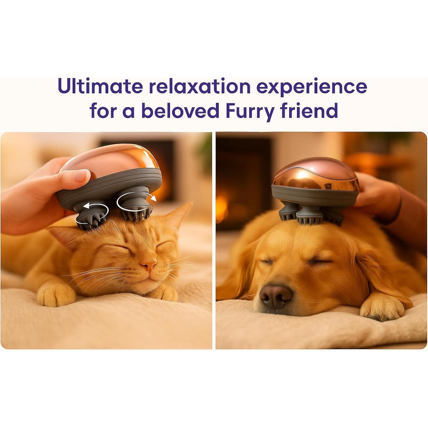 Masajeador Eléctrico EaseHead Inalámbrico para Cuero Cabelludo - Oro