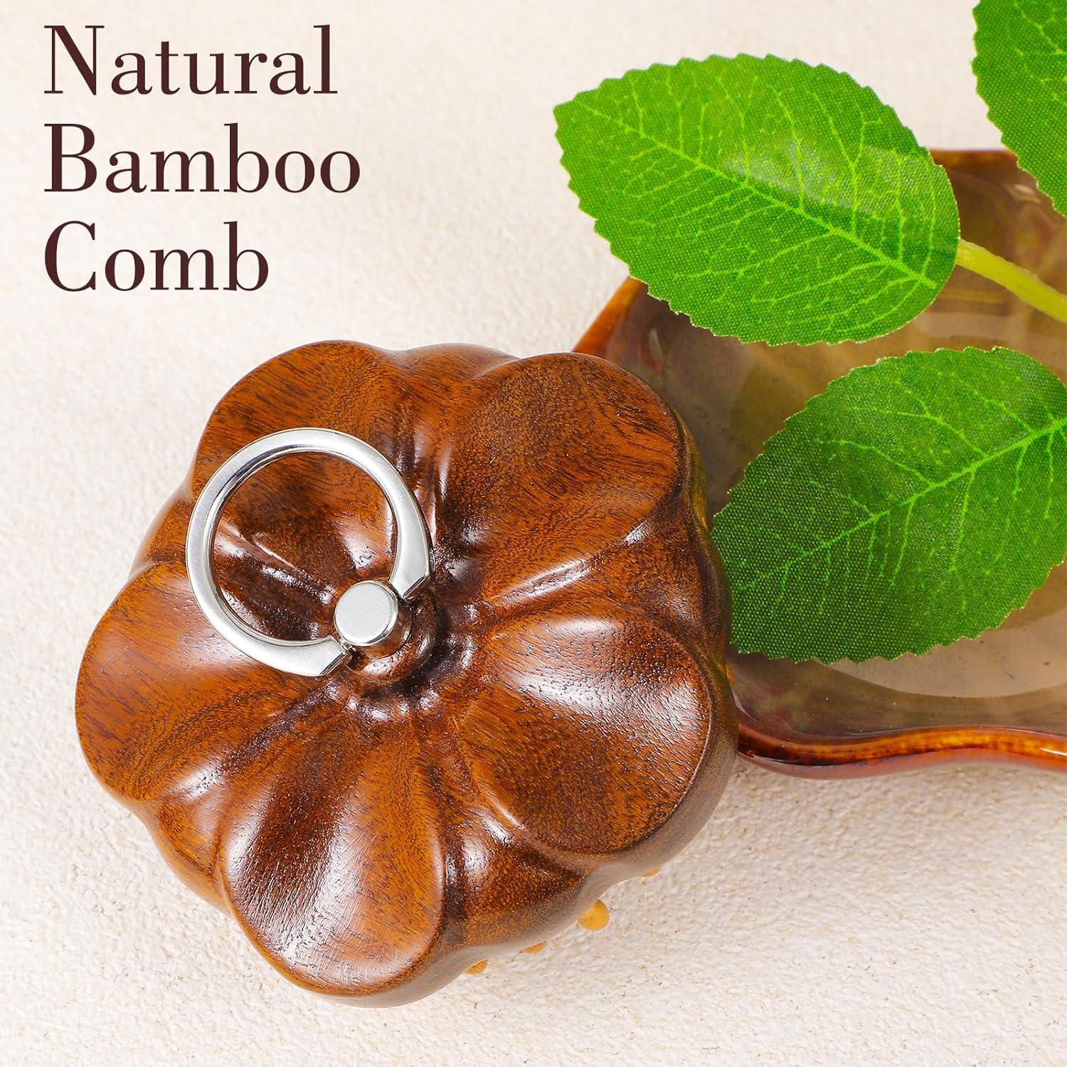 Cepillo de Masaje de Madera MBAIYO para Crecimiento del Cabello