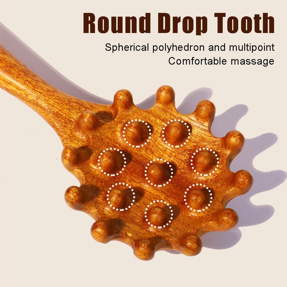 Herramienta de Masaje Gua Sha OULIGET - Peine de Sándalo 2.54cm
