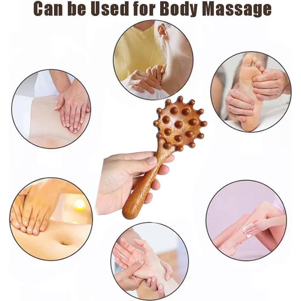 Herramienta de Masaje Gua Sha OULIGET - Peine de Sándalo 2.54cm