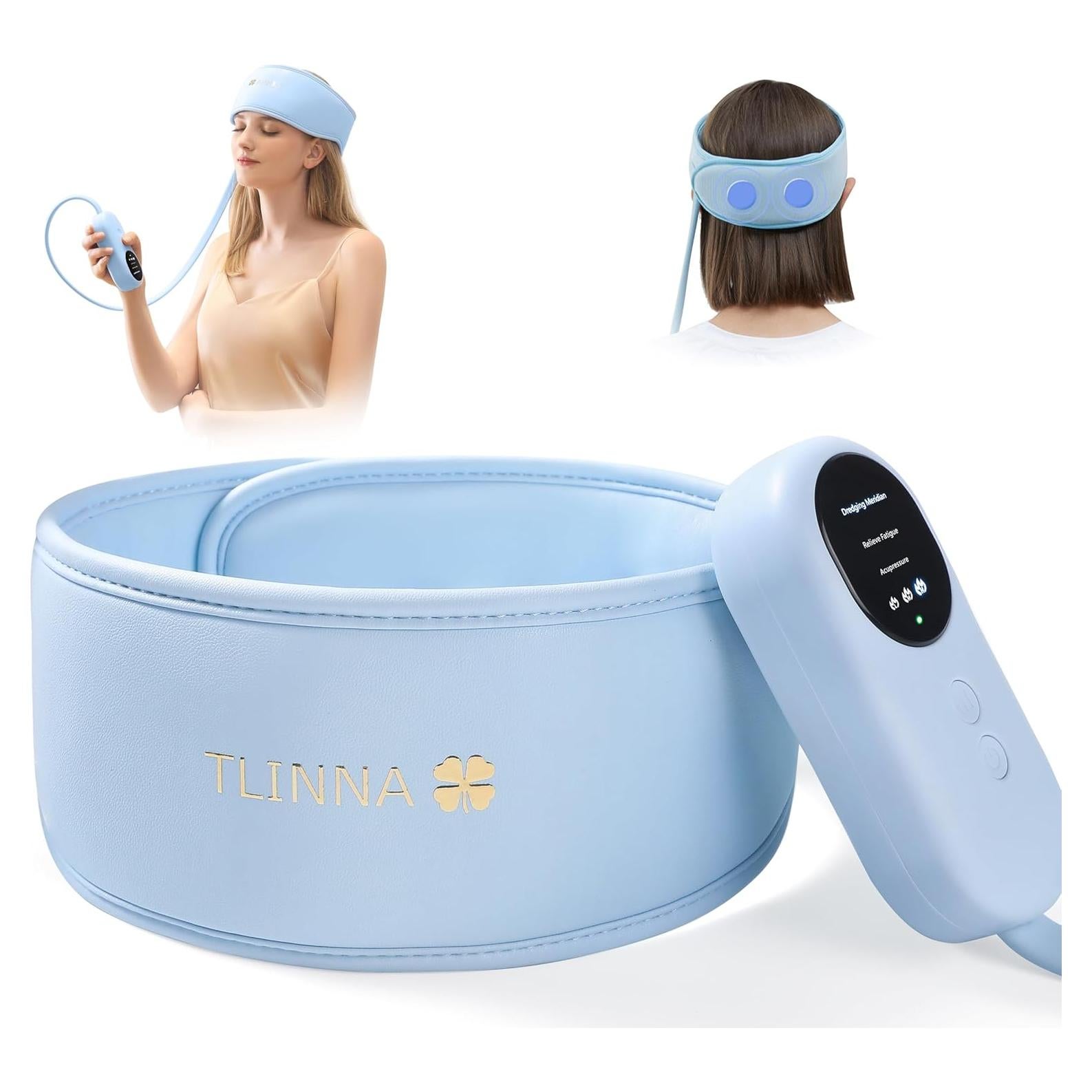 Masajeador de Cabeza TLINNA con Calefacción y Presión Ajustable