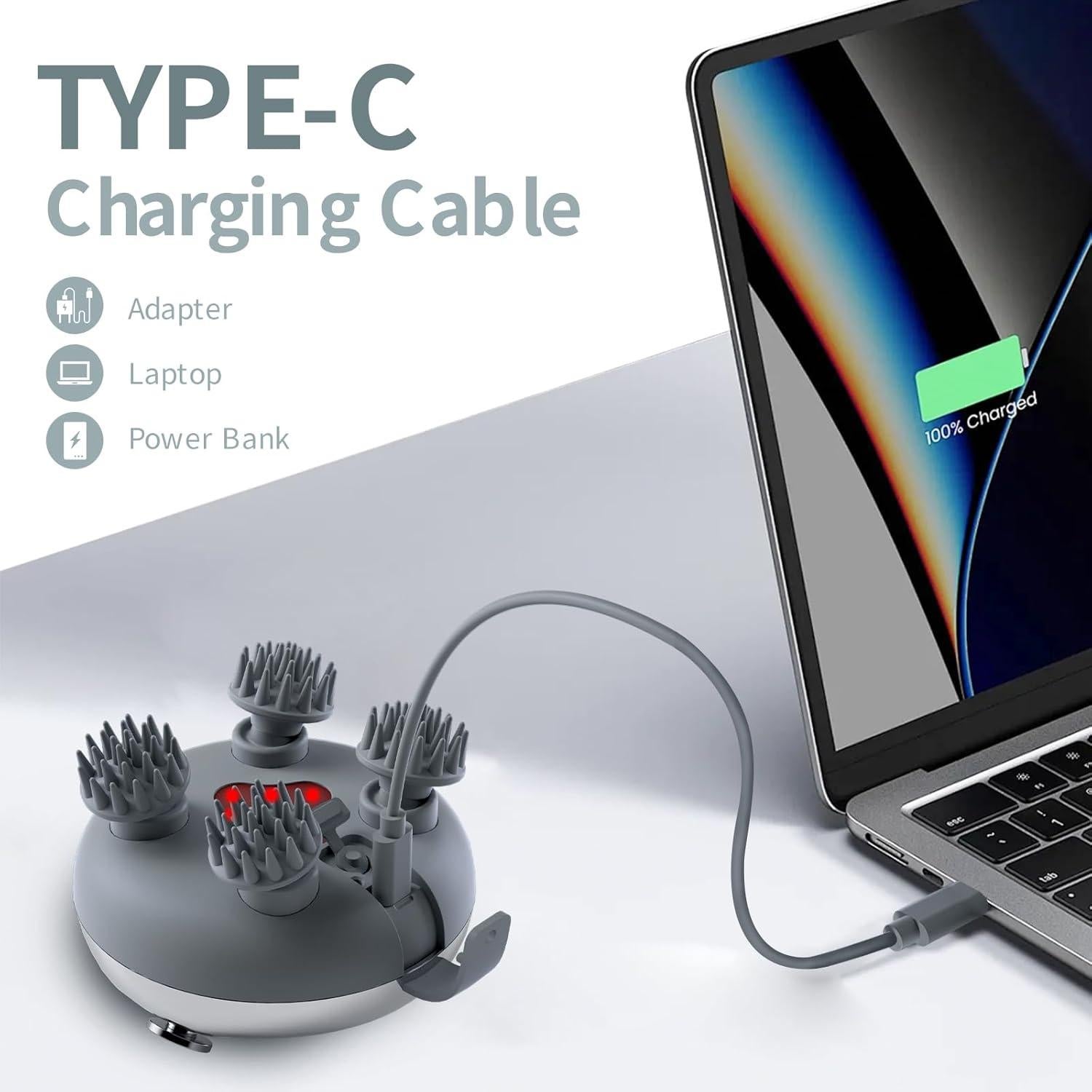 Masajeador de cuero cabelludo ScalpHero Smart con calefacción