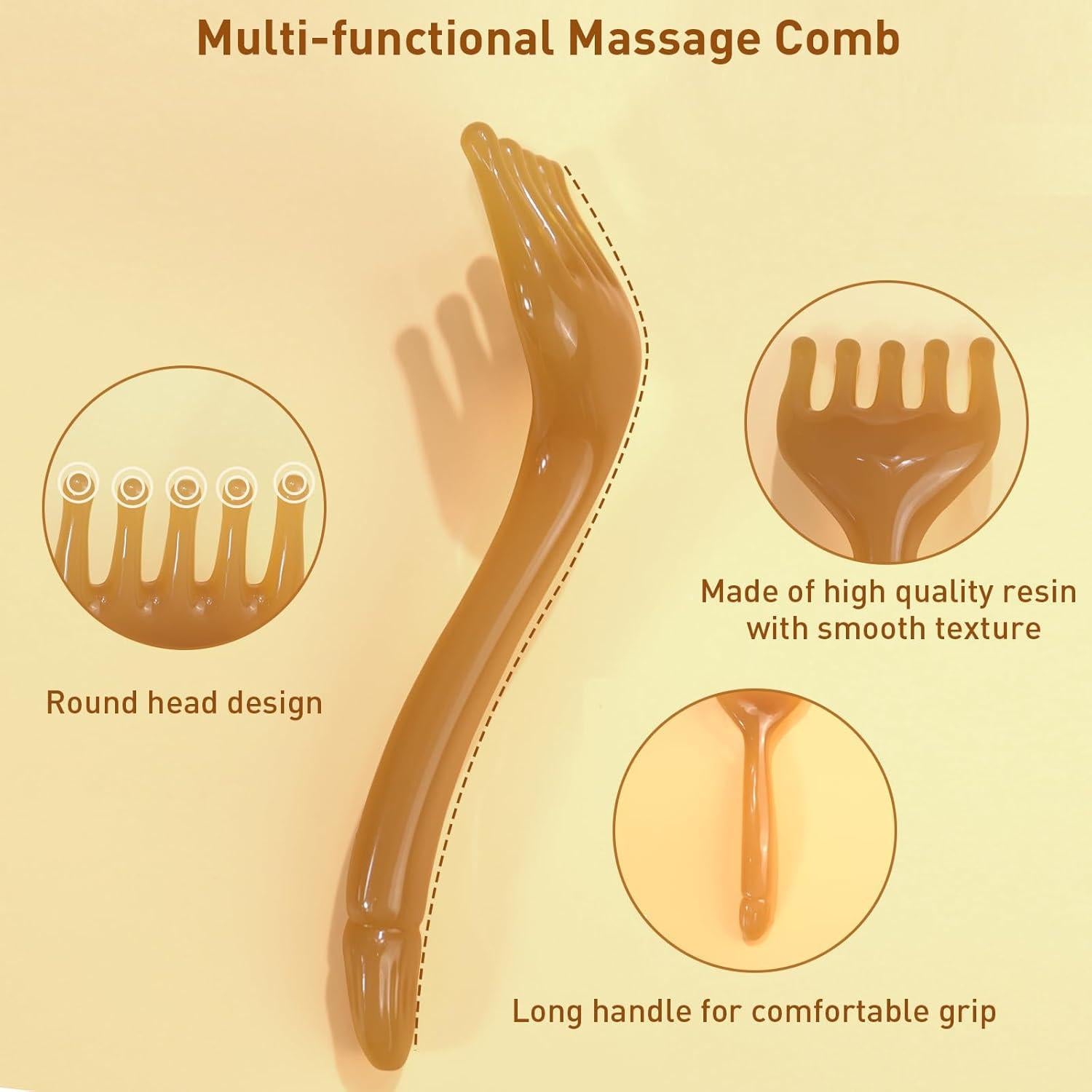 Masajeador de Cabeza DUAIU Gua Sha Facial y Cuero Cabelludo