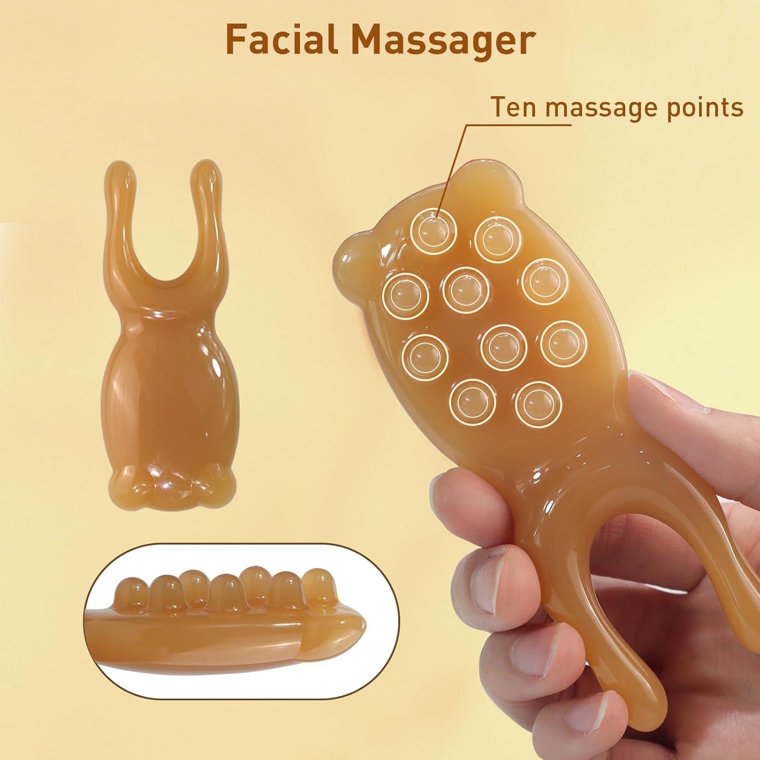 Masajeador de Cabeza DUAIU Gua Sha Facial y Cuero Cabelludo