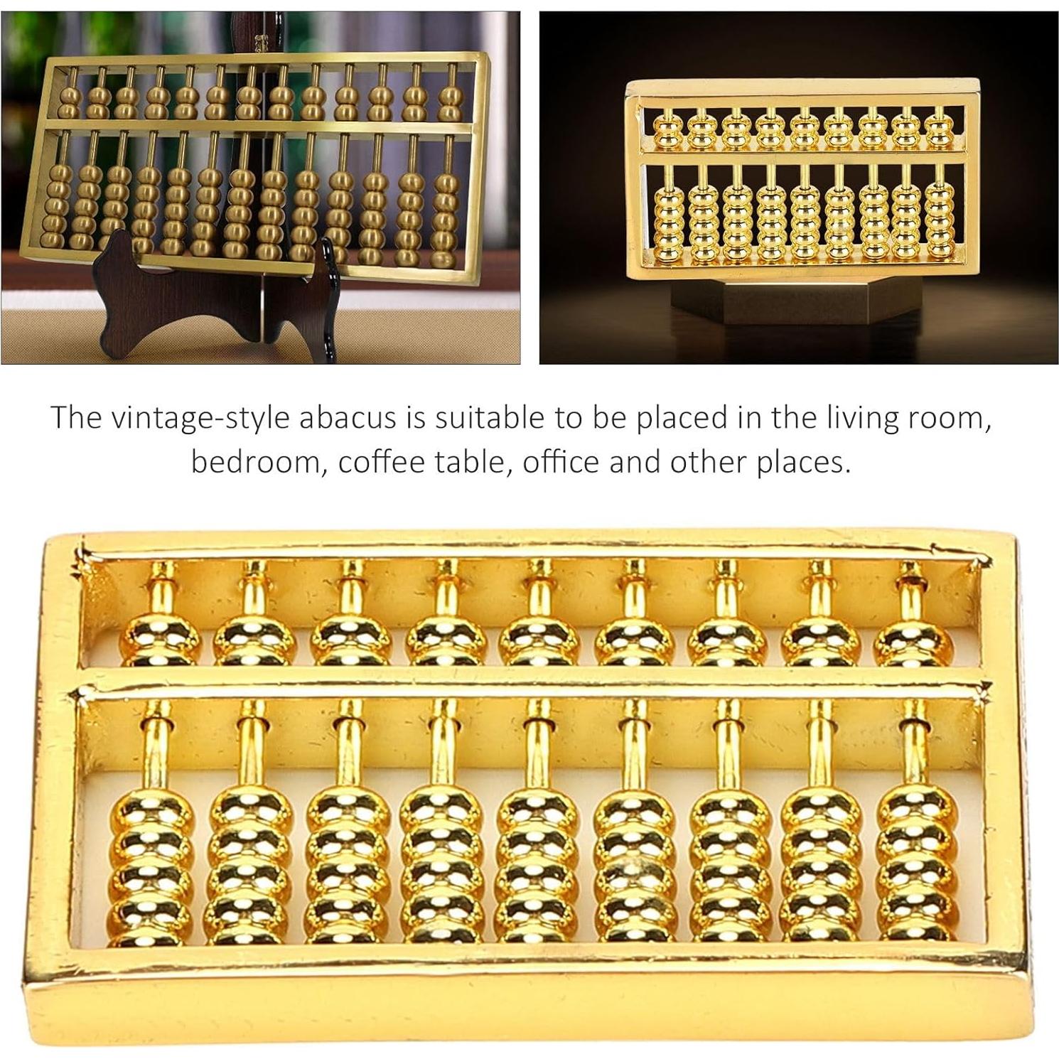 Mini Ábaco de Latón Equlup 4.5x2.5cm Herramienta Educativa