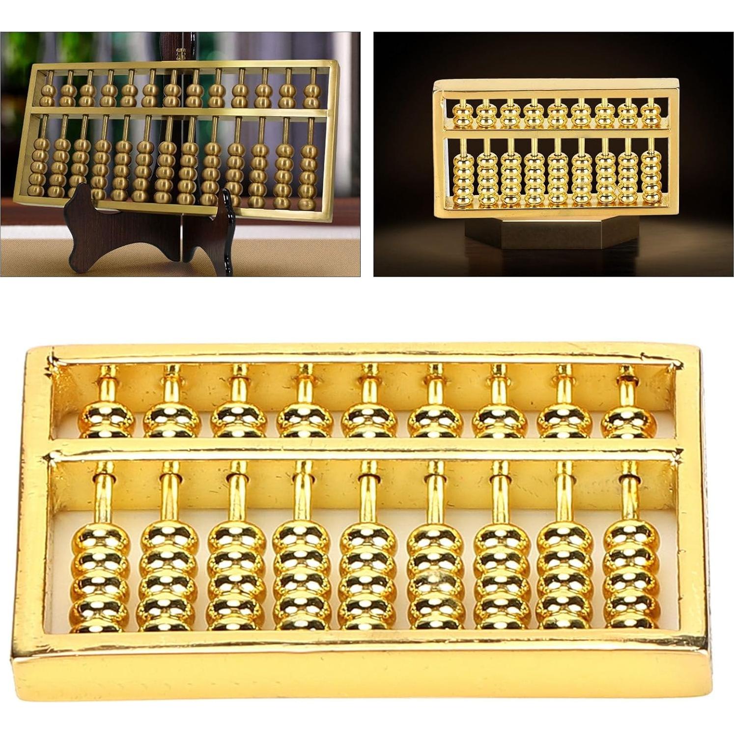 Mini Ábaco de Latón Equlup 4.5x2.5cm Herramienta Educativa