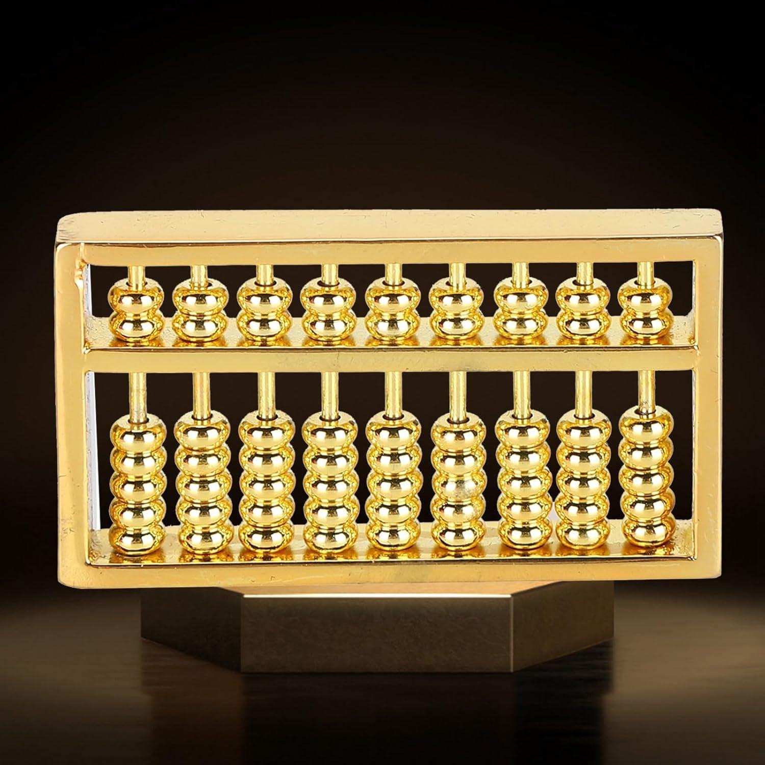 Mini Ábaco de Latón Equlup 4.5x2.5cm Herramienta Educativa