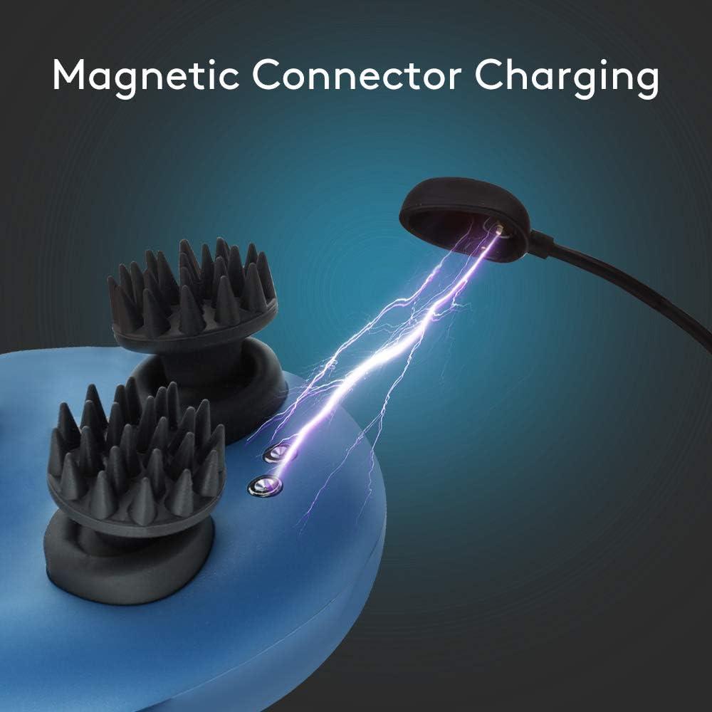 Masajeador de cuero cabelludo Breo Mini inalámbrico IPX7 azul