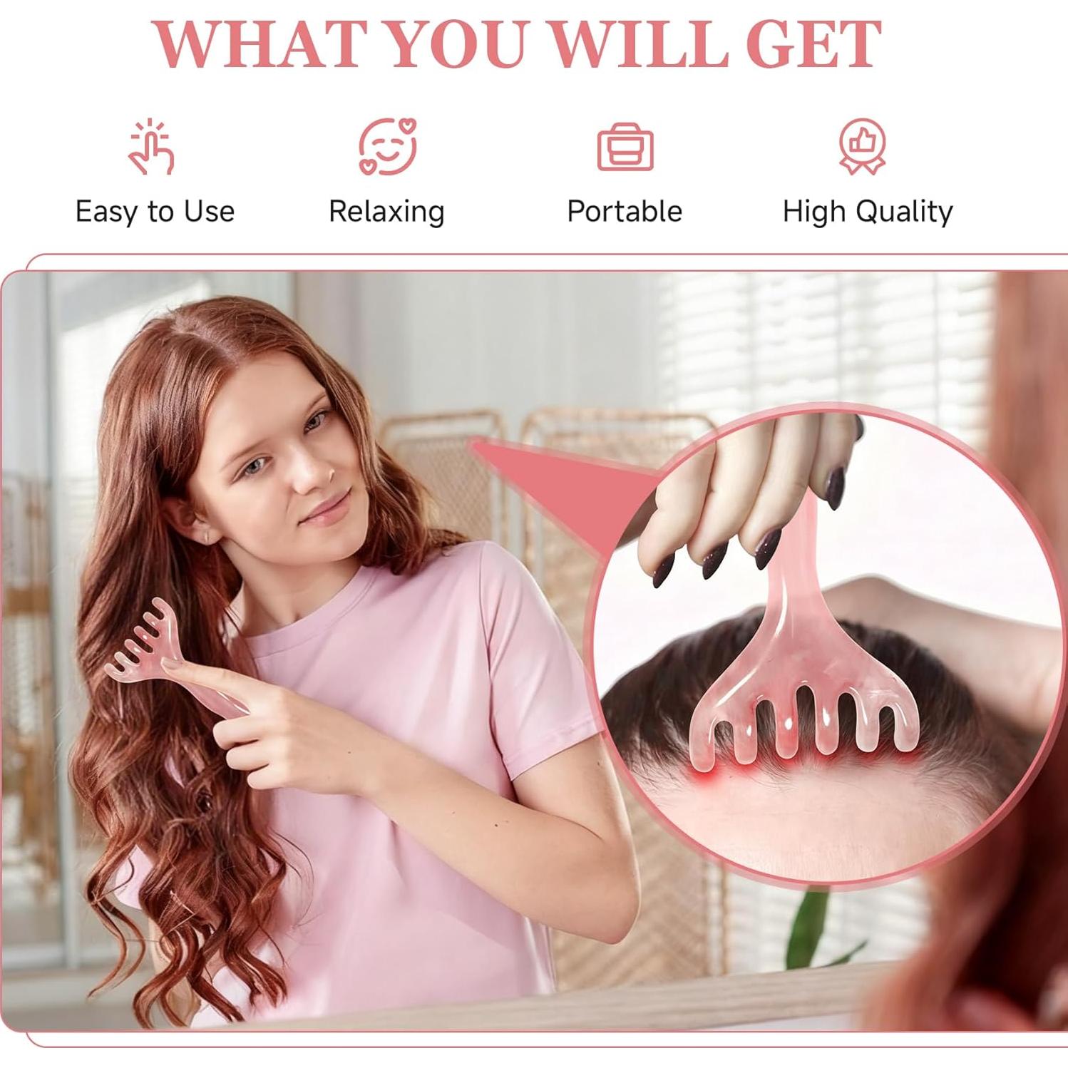 Juego de 3 Peines de Masaje Philbinden para Cuero Cabelludo