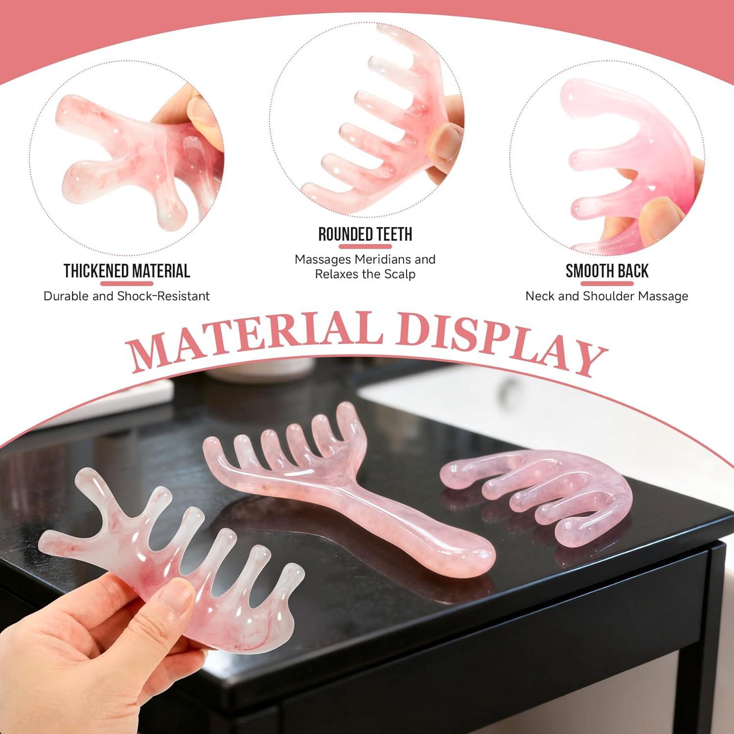 Juego de 3 Peines de Masaje Philbinden para Cuero Cabelludo