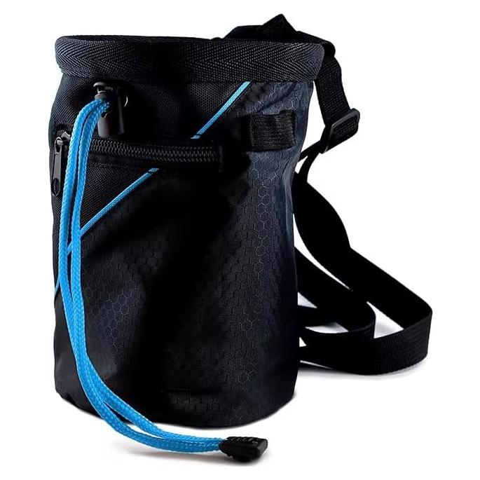Bolsa de Tiza para Escalada Genérico 30-40L Azul con Cinturón