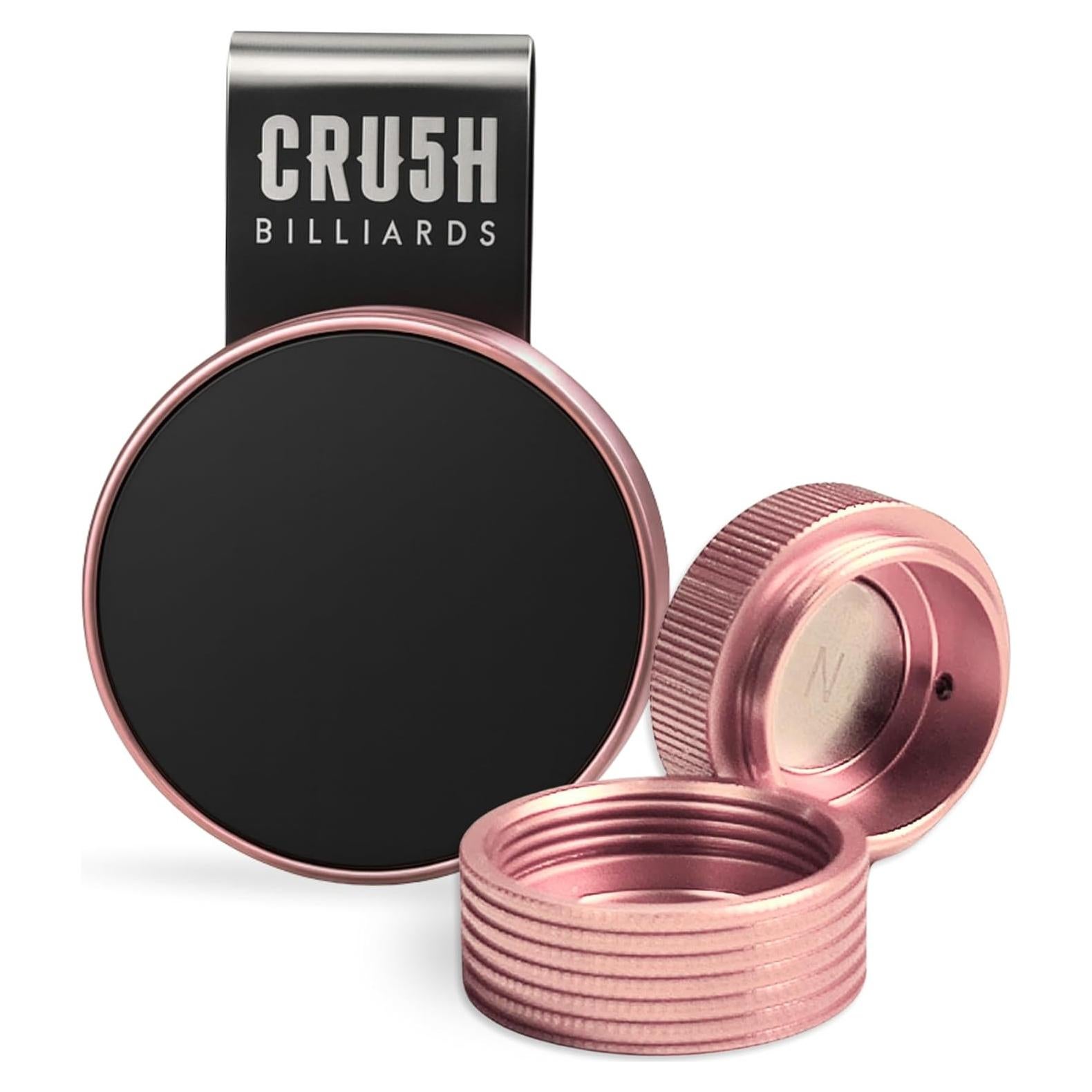 Soporte de Tiza Magnético Cru5h Billiards con Clip y Tapa