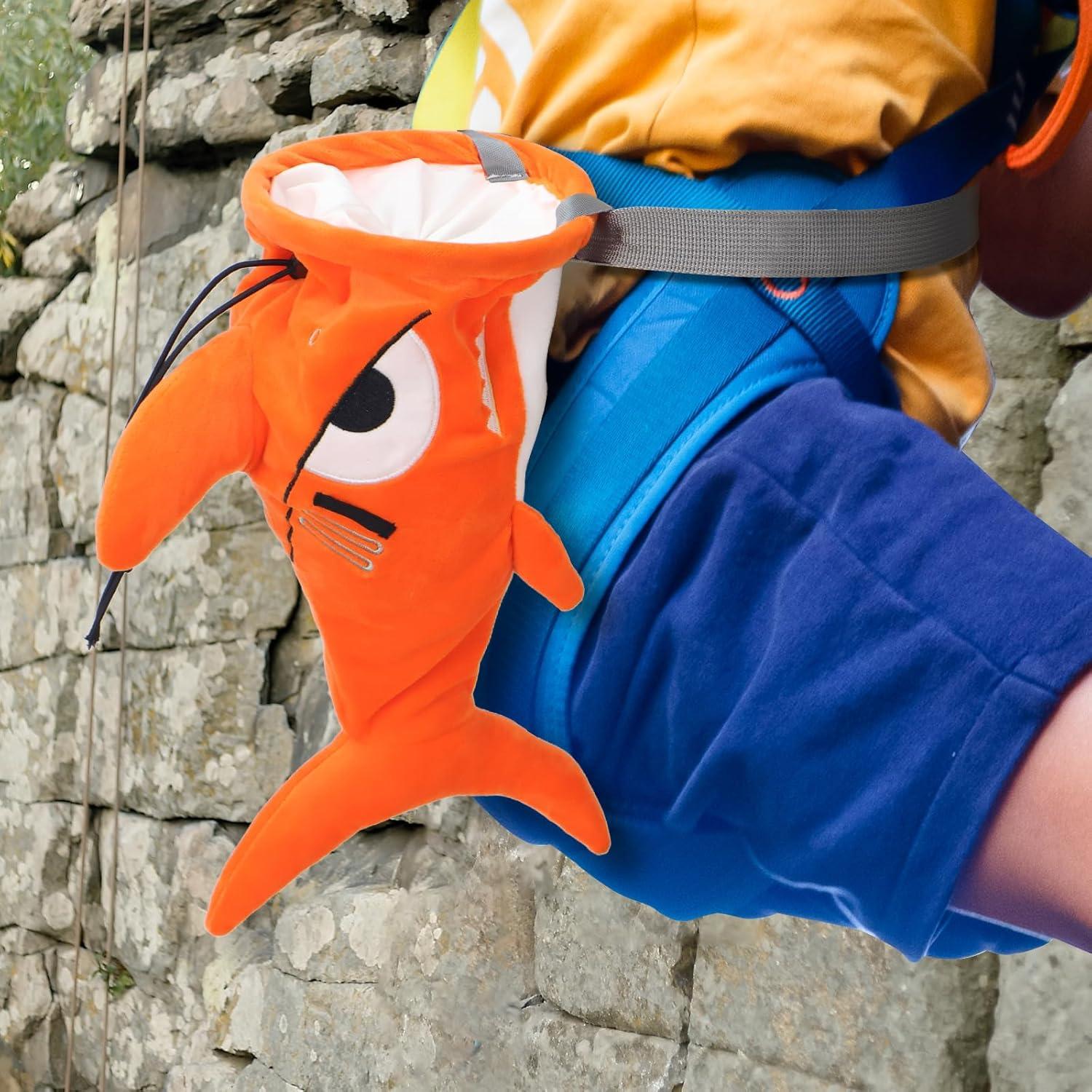 Bolsa de Tiza Fanosy Shark para Escalada - Naranja 2025