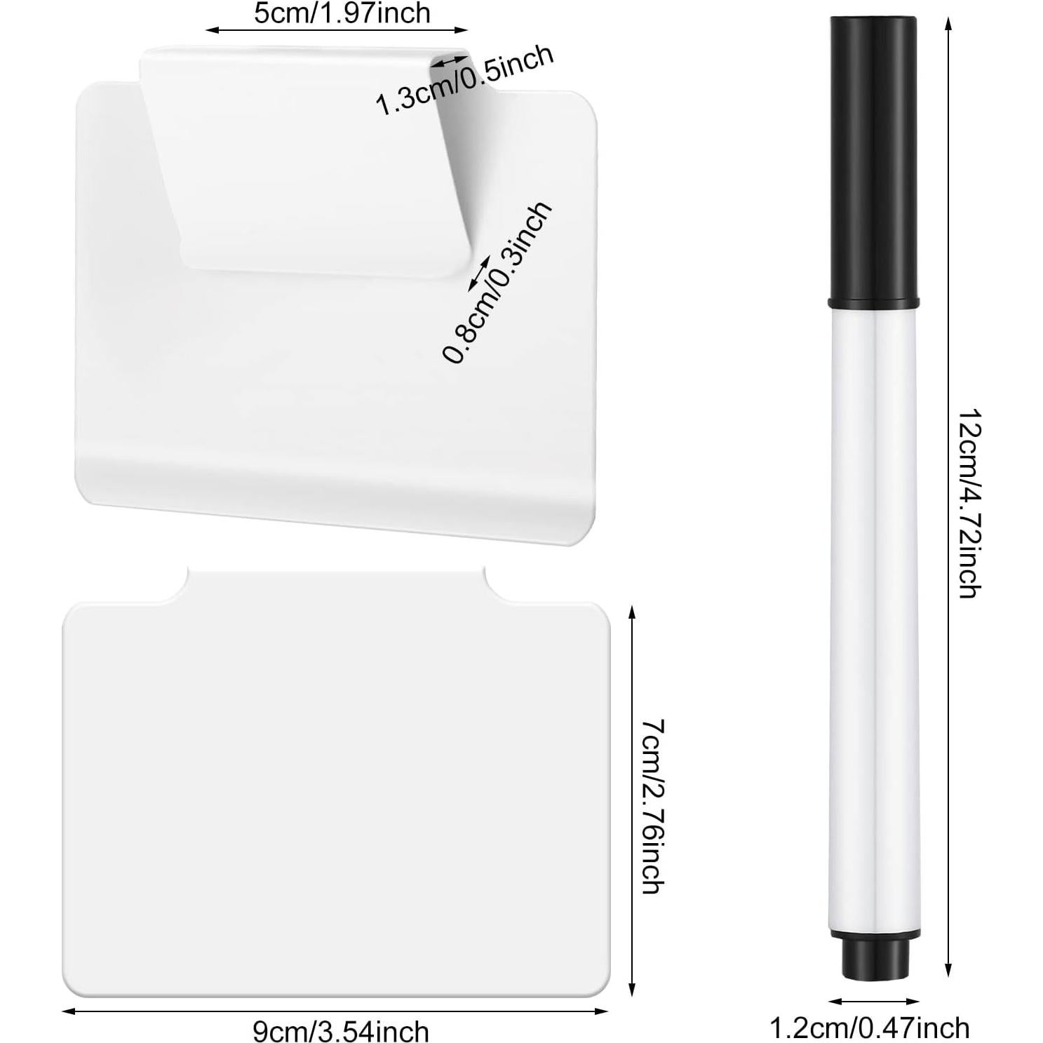 9 Etiquetas Removibles para Cestas Chrisfall con Marcador Tiza
