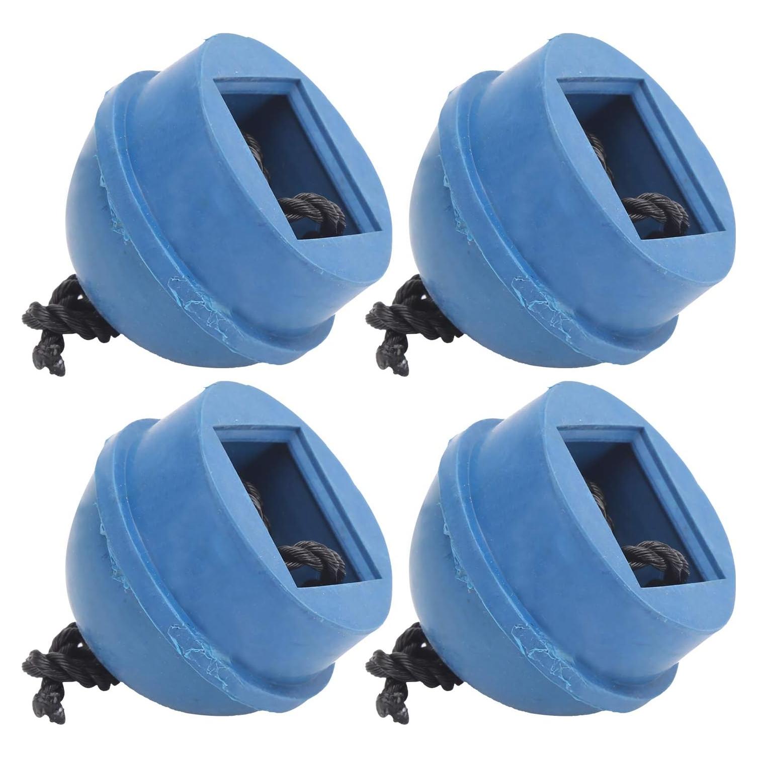 Soporte de Tiza para Cue Dilwe - 4 Piezas de Goma Azul