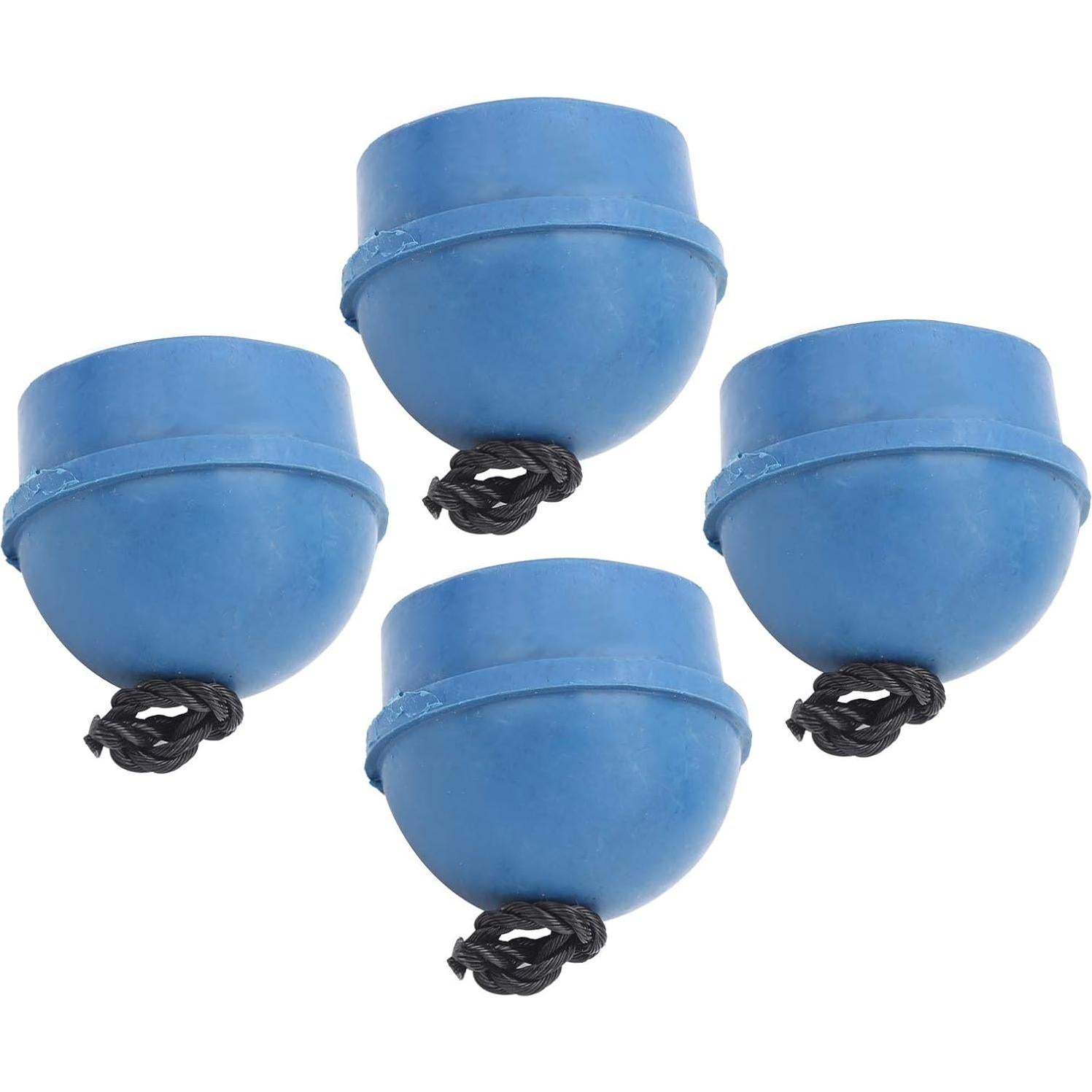 Soporte de Tiza para Cue Dilwe - 4 Piezas de Goma Azul