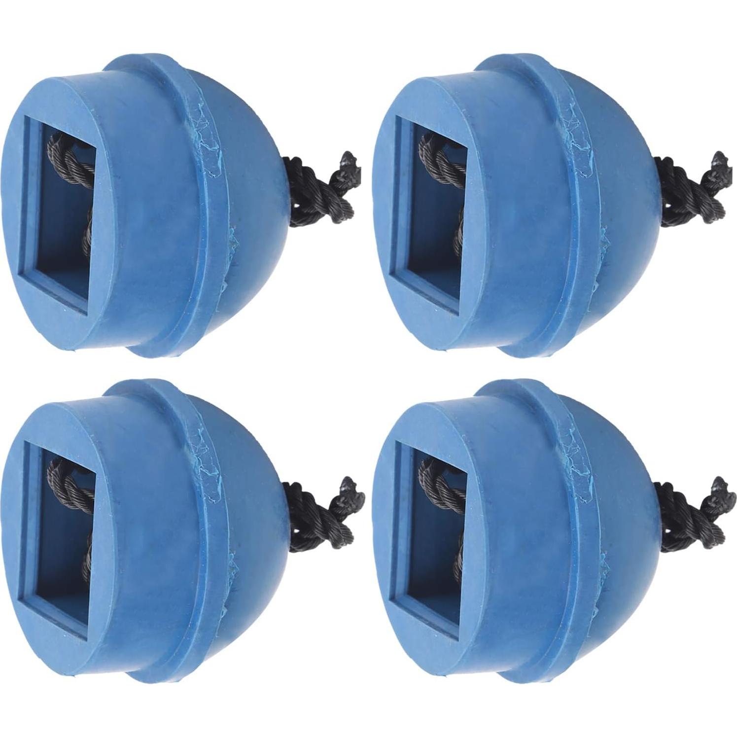 Soporte de Tiza para Cue Dilwe - 4 Piezas de Goma Azul