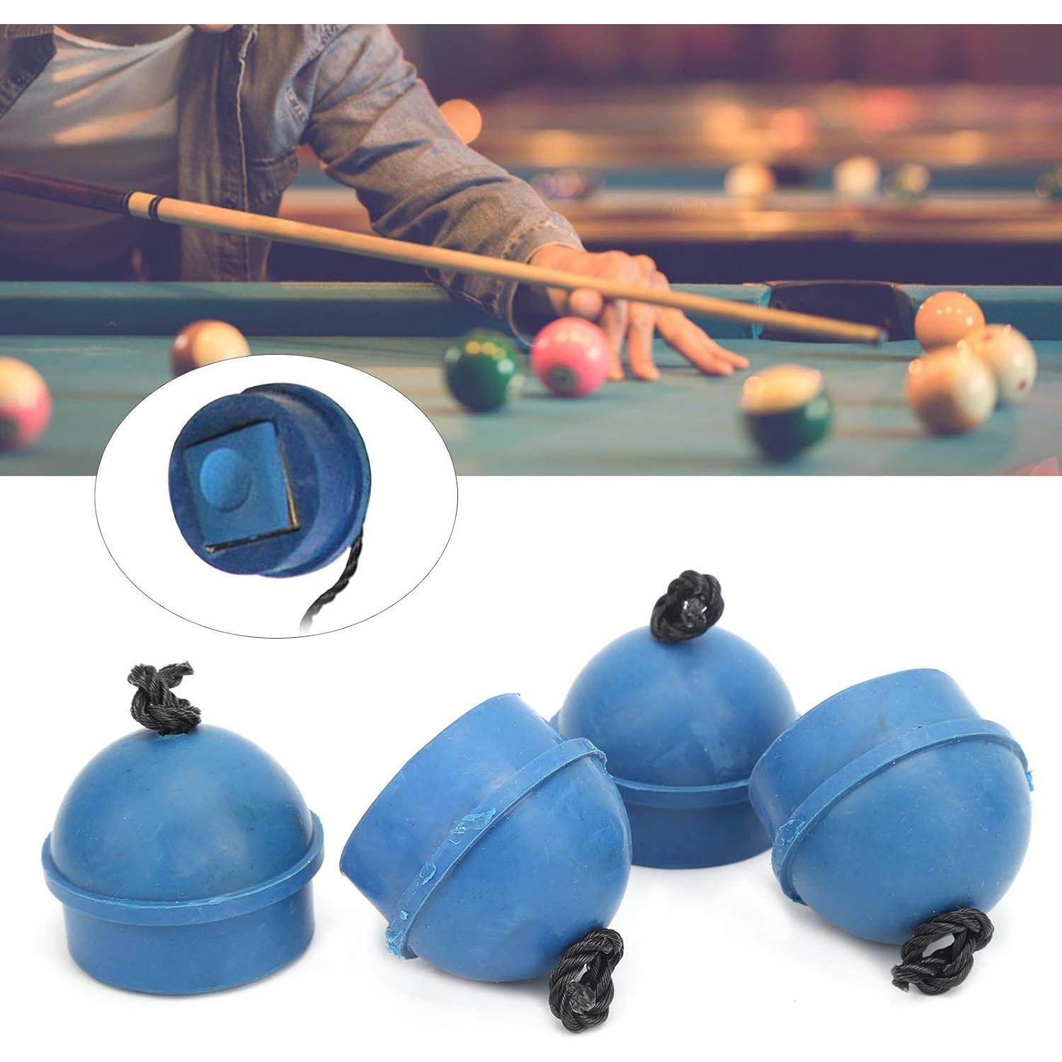 Soporte de Tiza para Cue Dilwe - 4 Piezas de Goma Azul