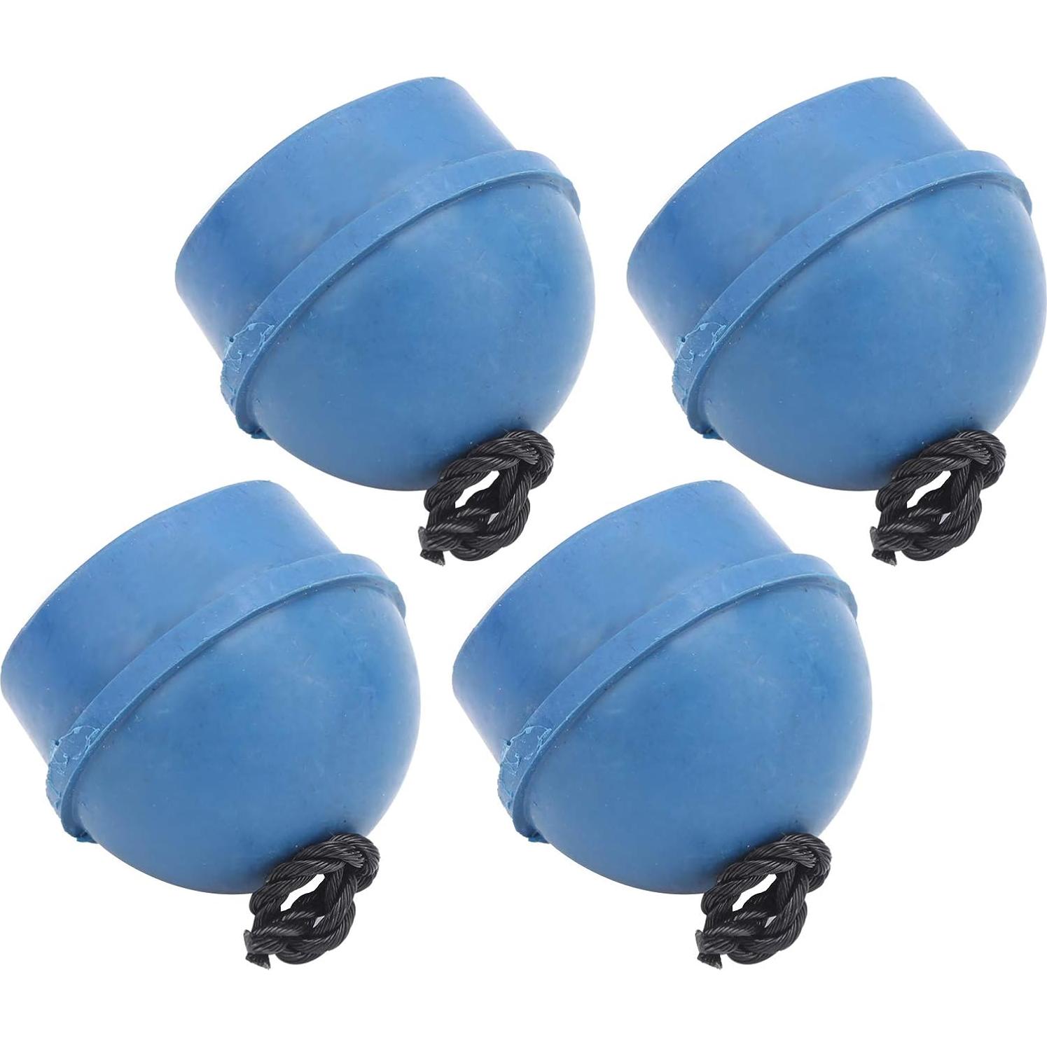 Soporte de Tiza para Cue Dilwe - 4 Piezas de Goma Azul