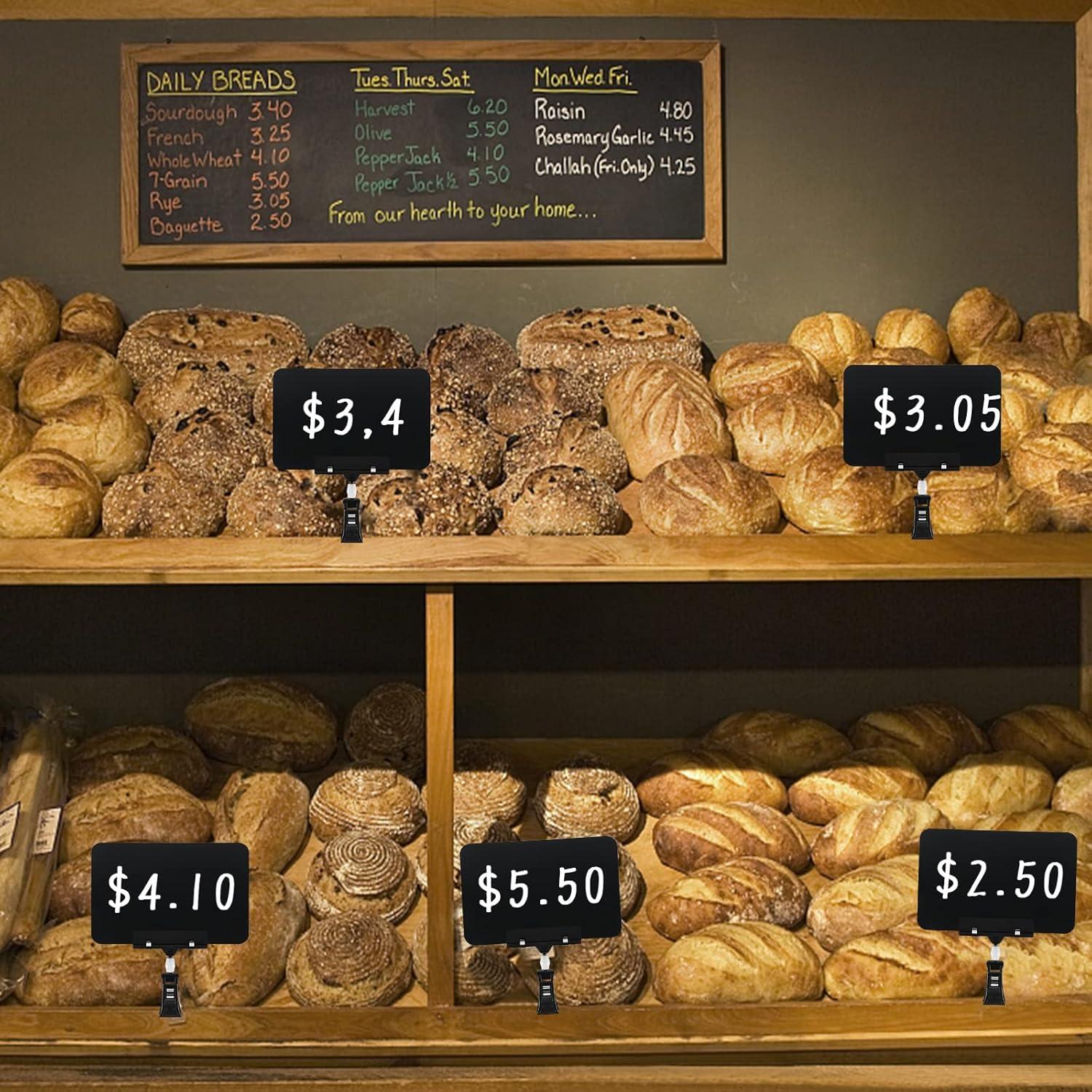 Paquete de 8 Clips Giratorios para Carteles Leezead 16.5x12cm