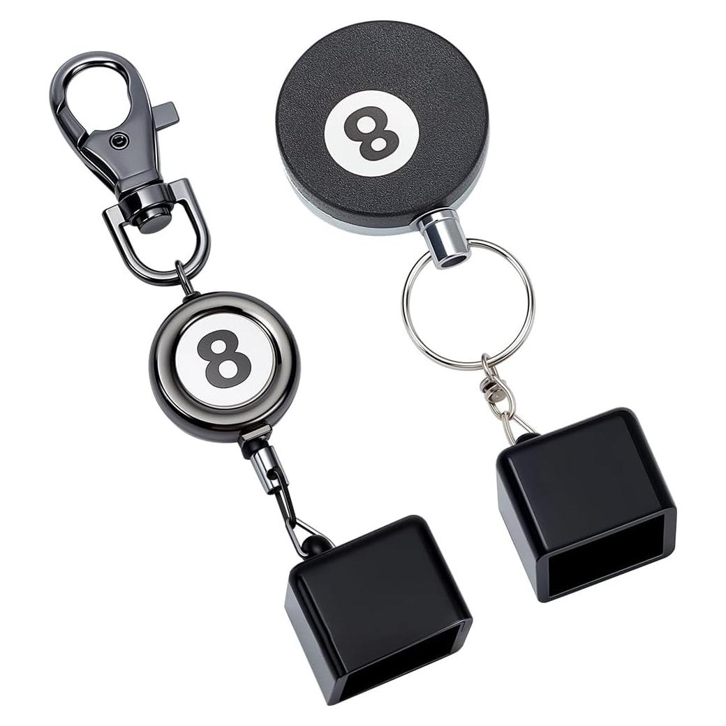 Soporte de Tiza de Billar INFUNLY con Anillo Retráctil - 2 Estilos