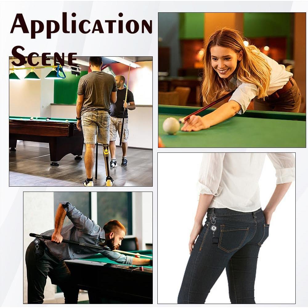 Soporte de Tiza de Billar INFUNLY con Anillo Retráctil - 2 Estilos