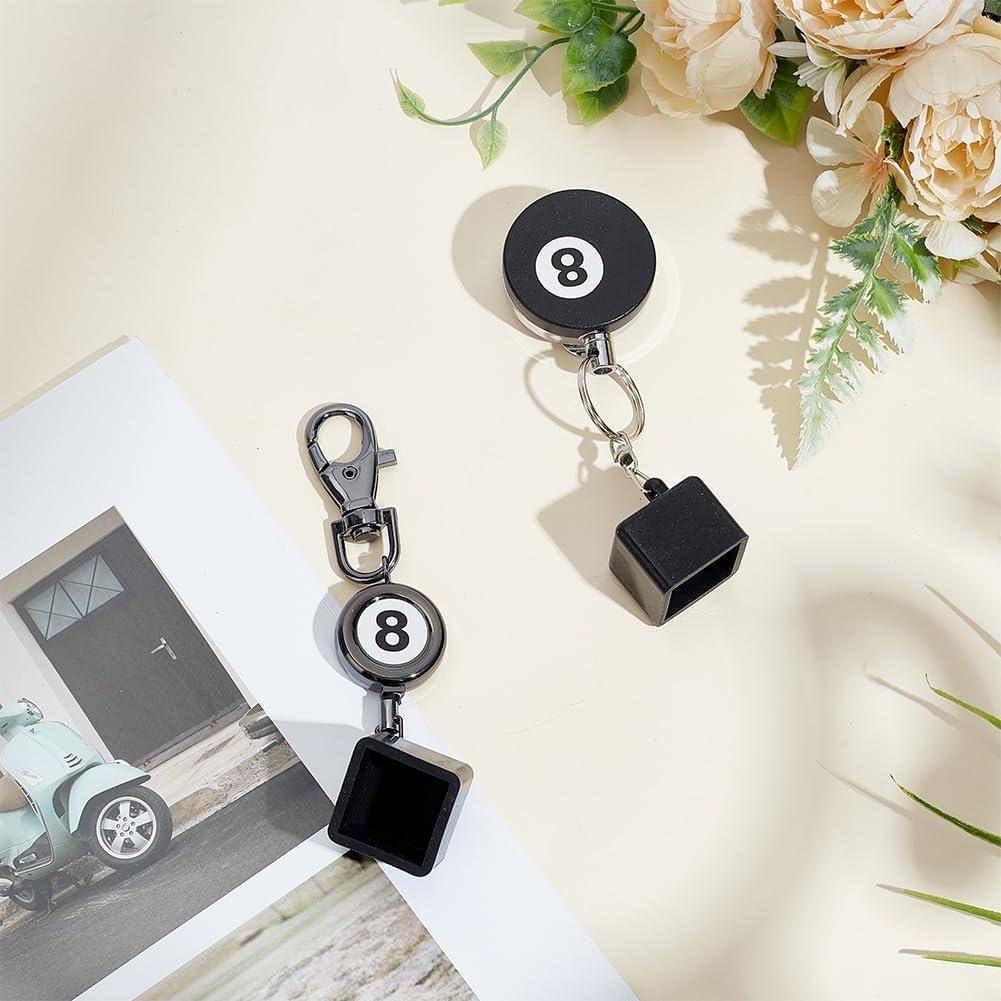 Soporte de Tiza de Billar INFUNLY con Anillo Retráctil - 2 Estilos