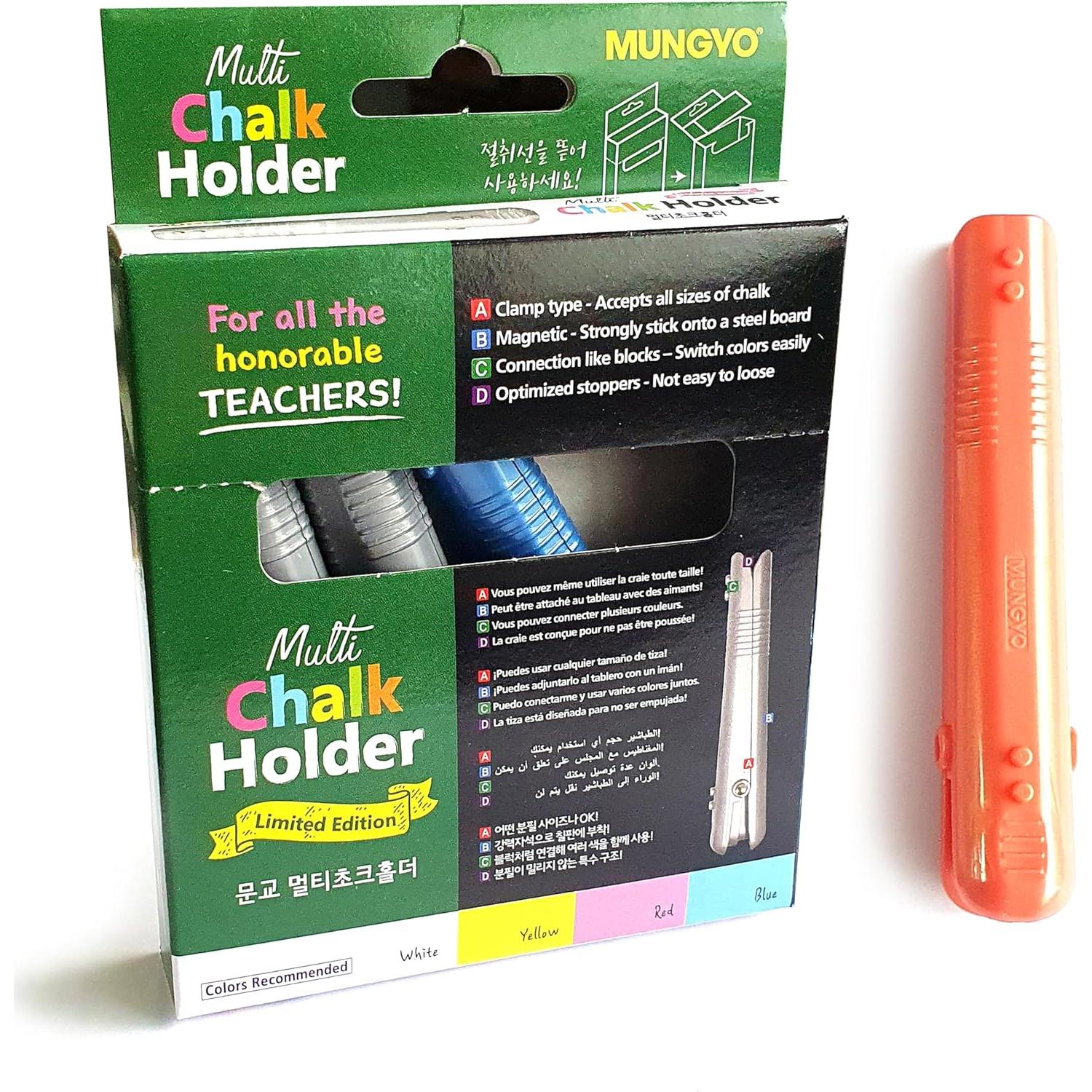 Soportes de Tiza LENITH - 5 Piezas Ajustables para Pizarras