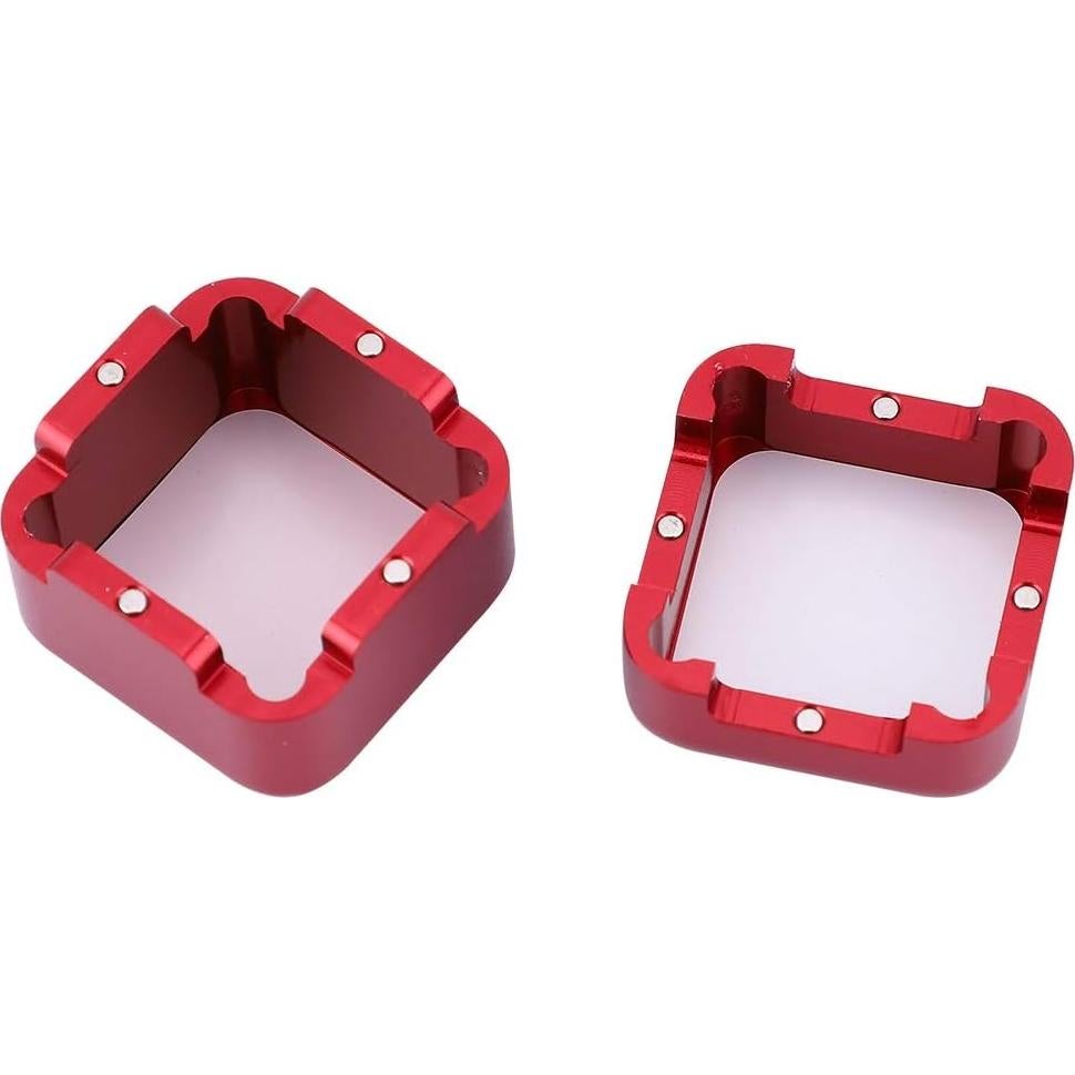 Soporte de Tiza para Billar KooingTech con Tapa Magnética Rojo