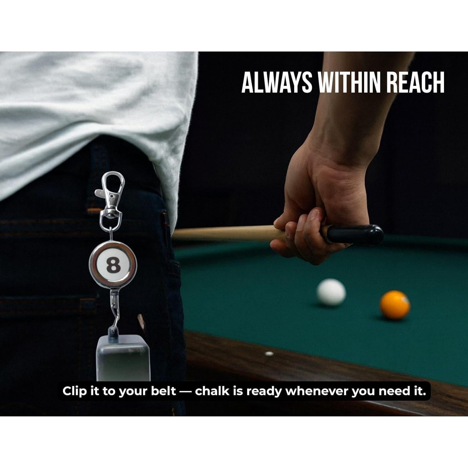 Soportes Retráctiles para Tiza de Billar Leoriaie - 2 Pack