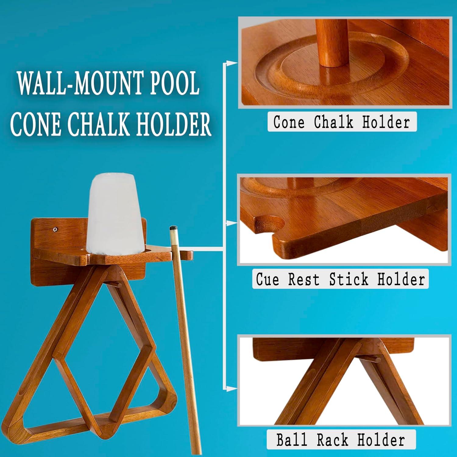 Soporte de Billar GACCO BILLIARDS en Roble con Estante y Tiza