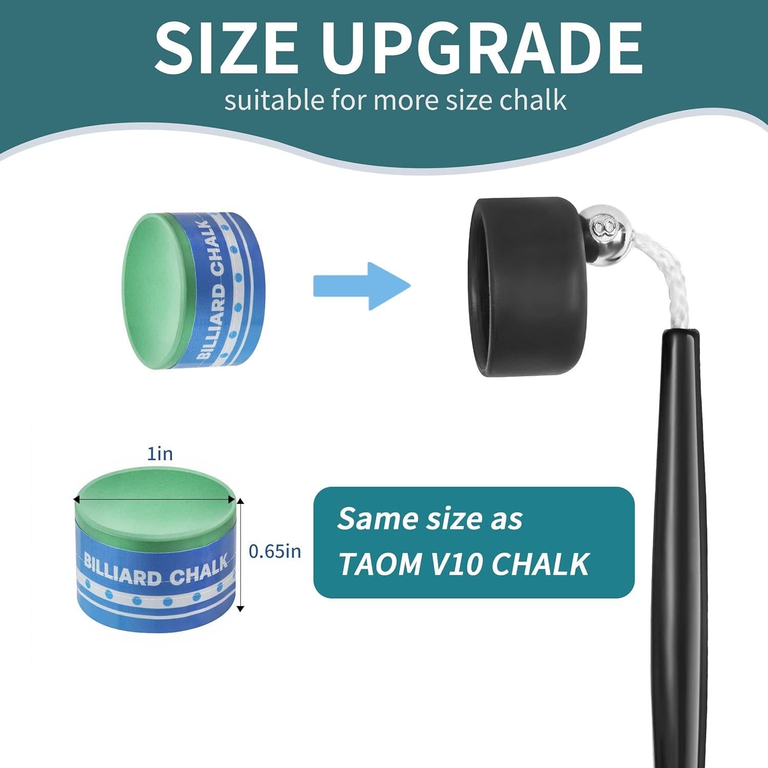 Tiza para Billar NINGSON con Soporte Negro - Profesional