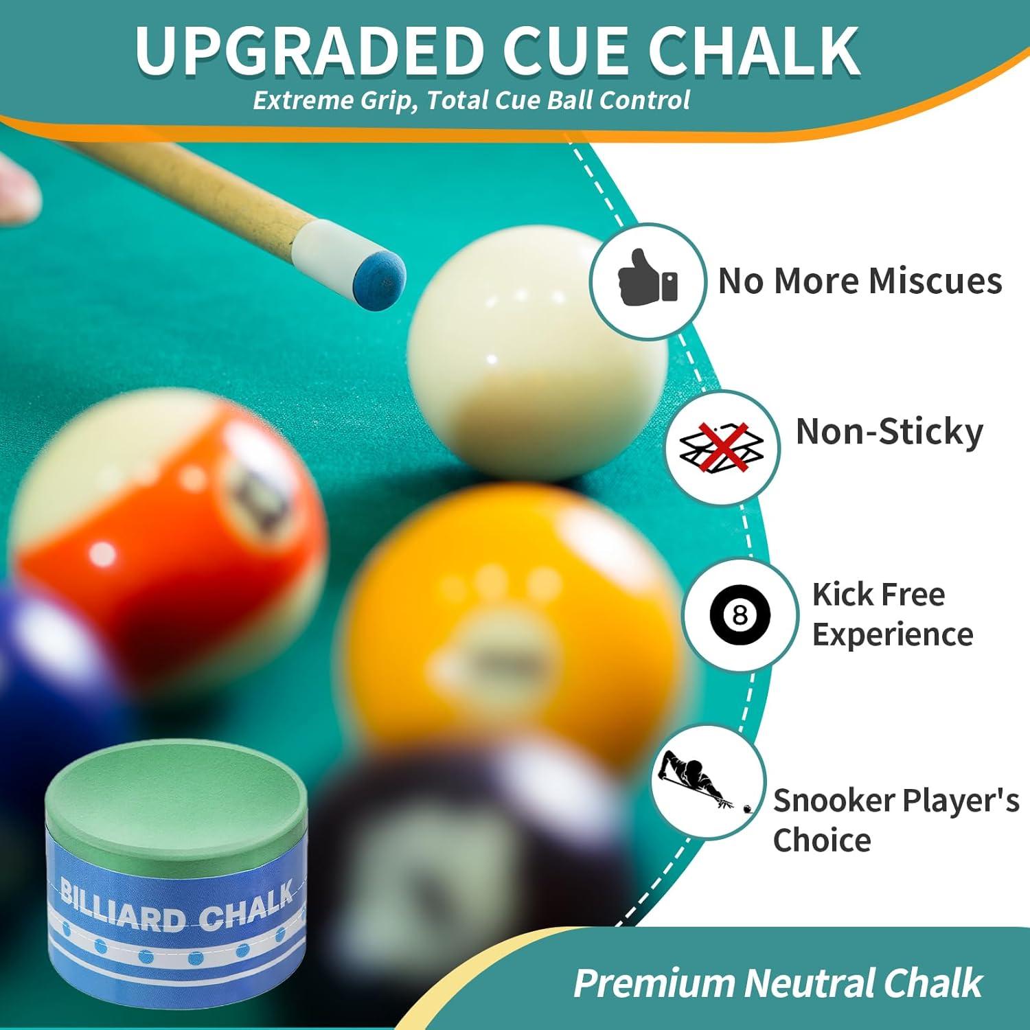 Tiza para Billar NINGSON con Soporte Negro - Profesional