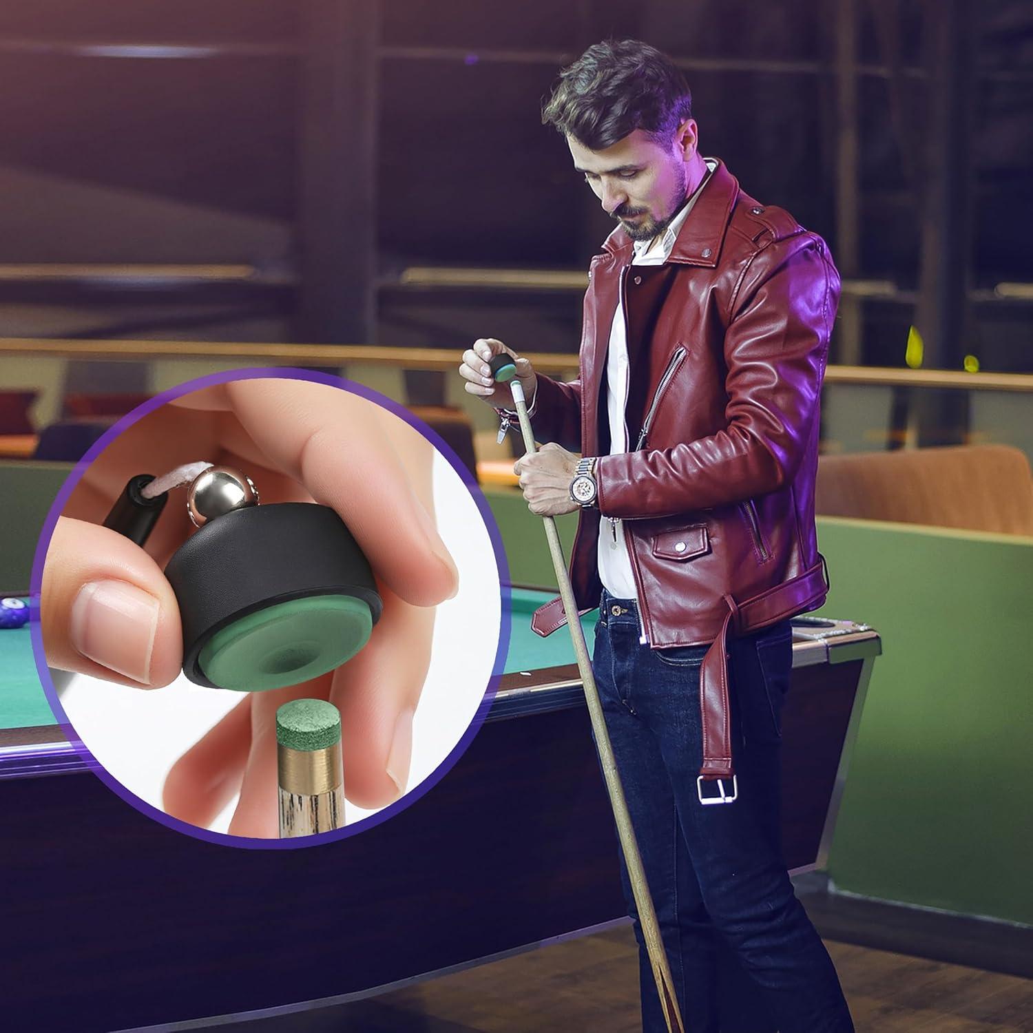 Tiza para Billar NINGSON con Soporte Negro - Profesional