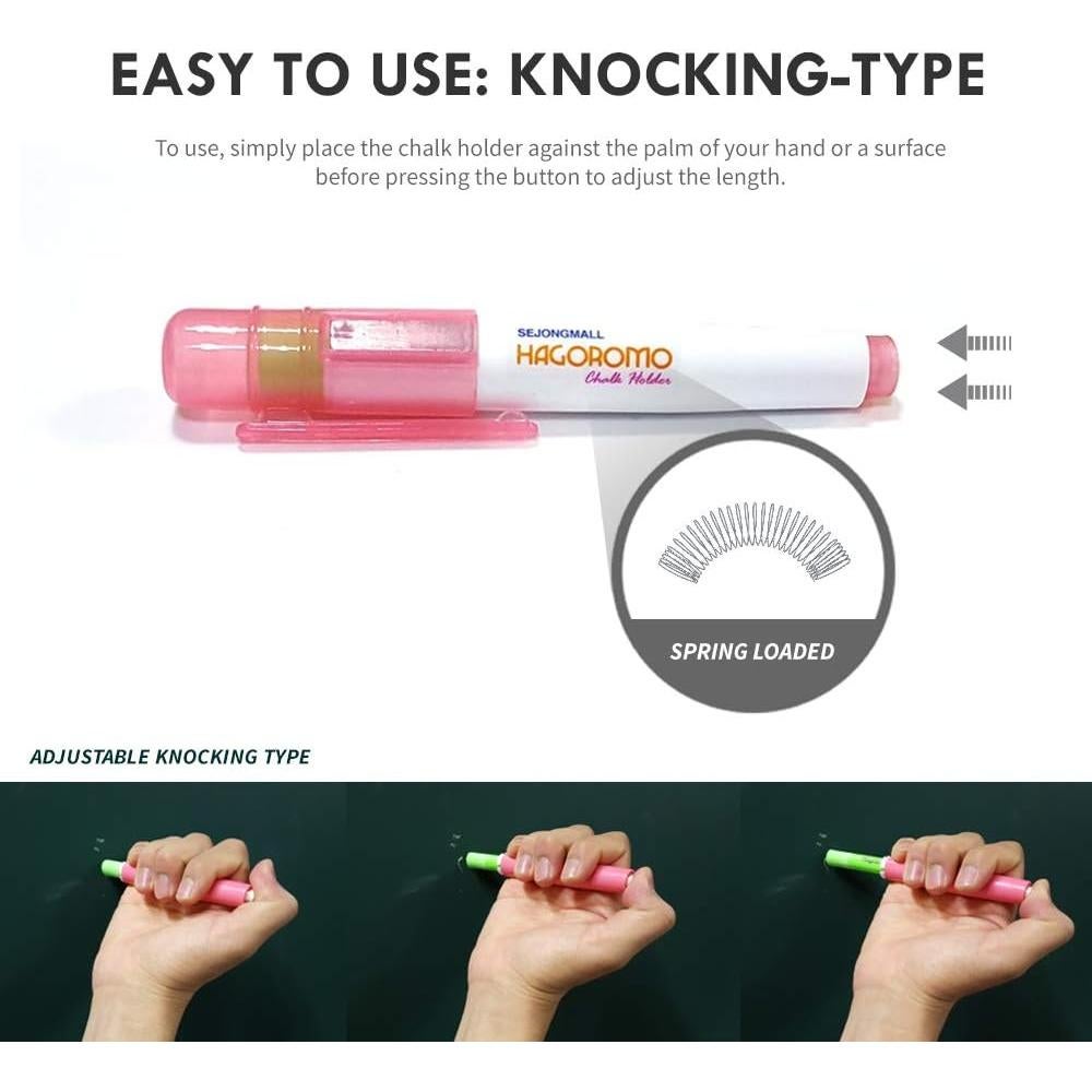 Soporte de Tiza HAGOROMO Verde con Imán y Tiza Incluida