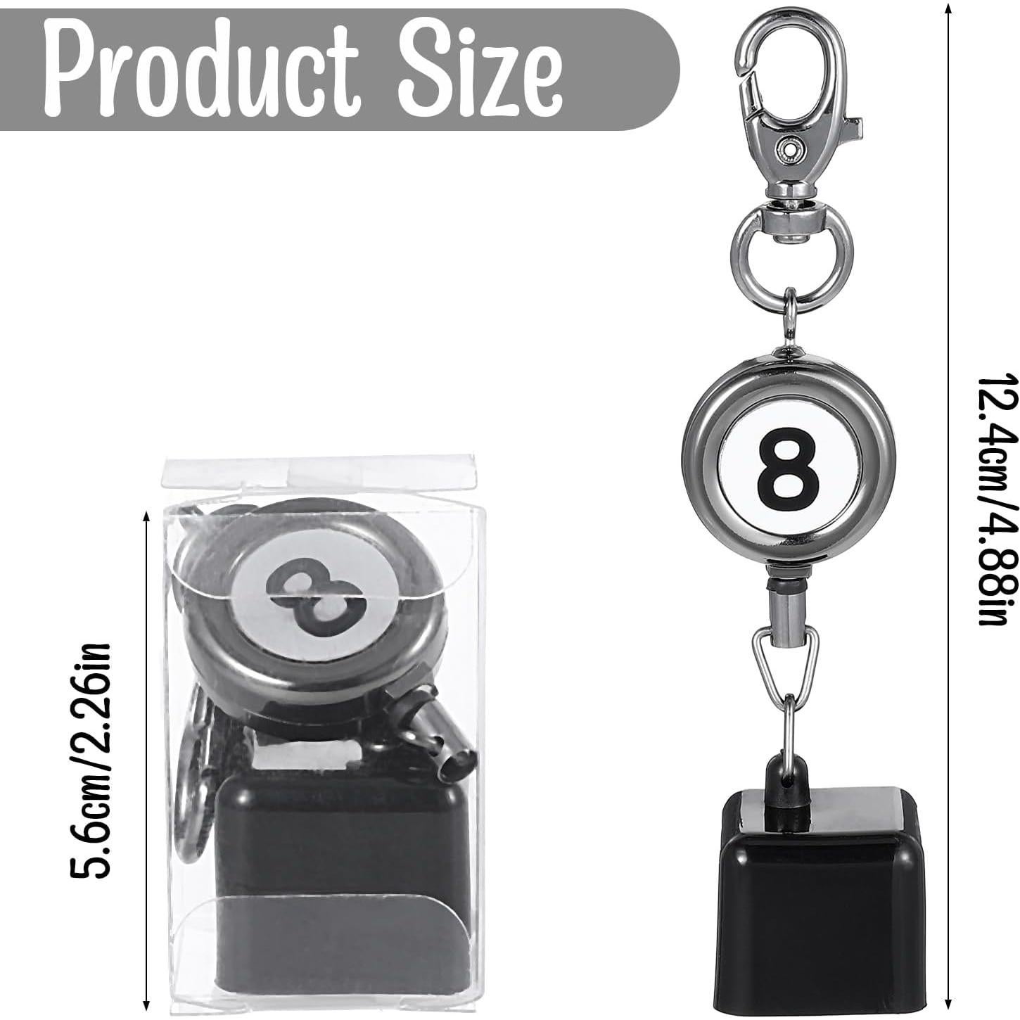 Soporte de Tiza de Billar FdcLixuvol Retráctil Negro