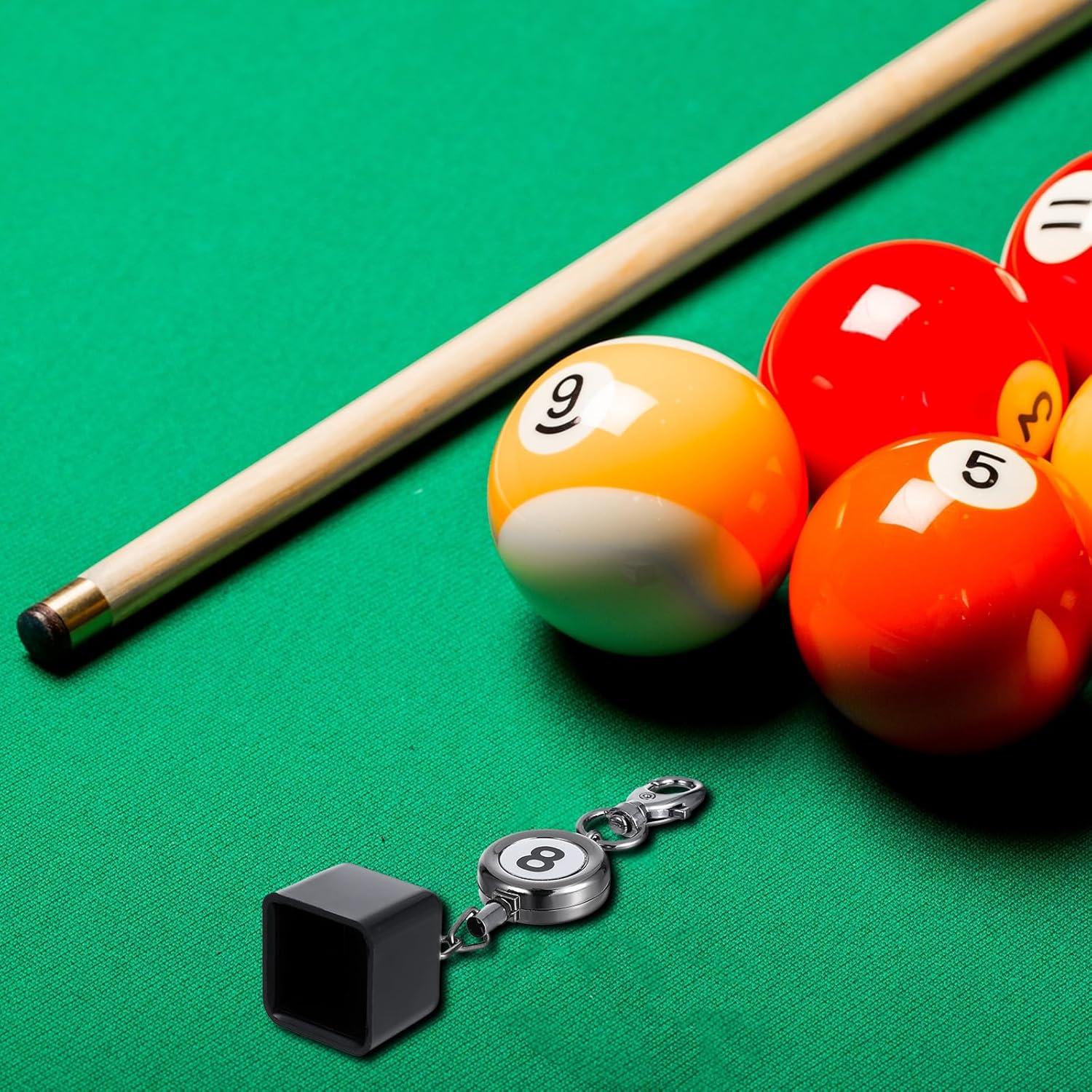 Soporte de Tiza de Billar FdcLixuvol Retráctil Negro