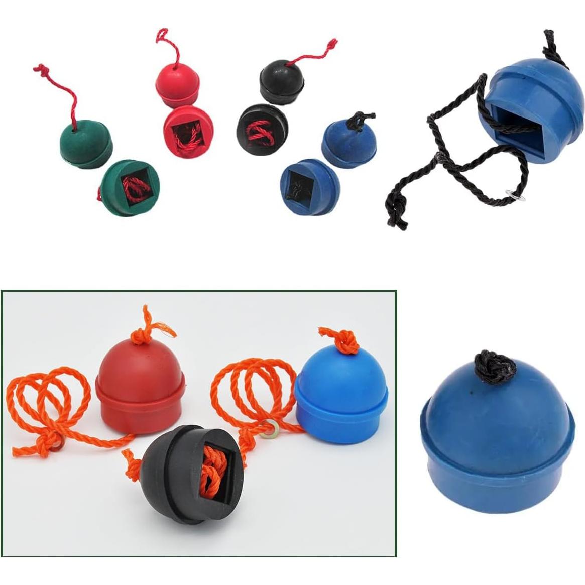 Paquete de 4 Soportes de Tiza de Goma SquEqu para Pool