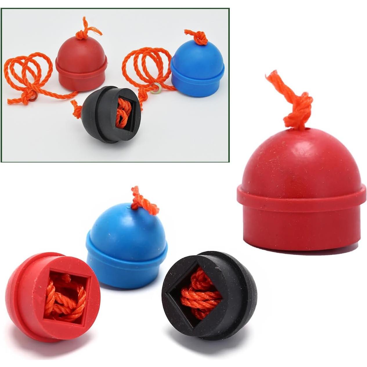 Paquete de 4 Soportes de Tiza de Goma SquEqu para Pool