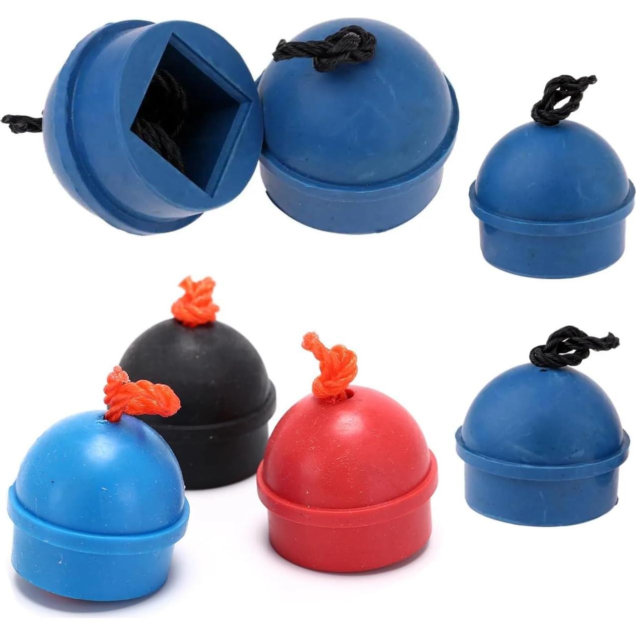 Paquete de 4 Soportes de Tiza de Goma SquEqu para Pool