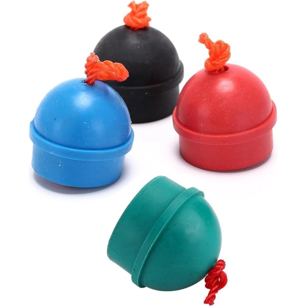 Paquete de 4 Soportes de Tiza de Goma SquEqu para Pool