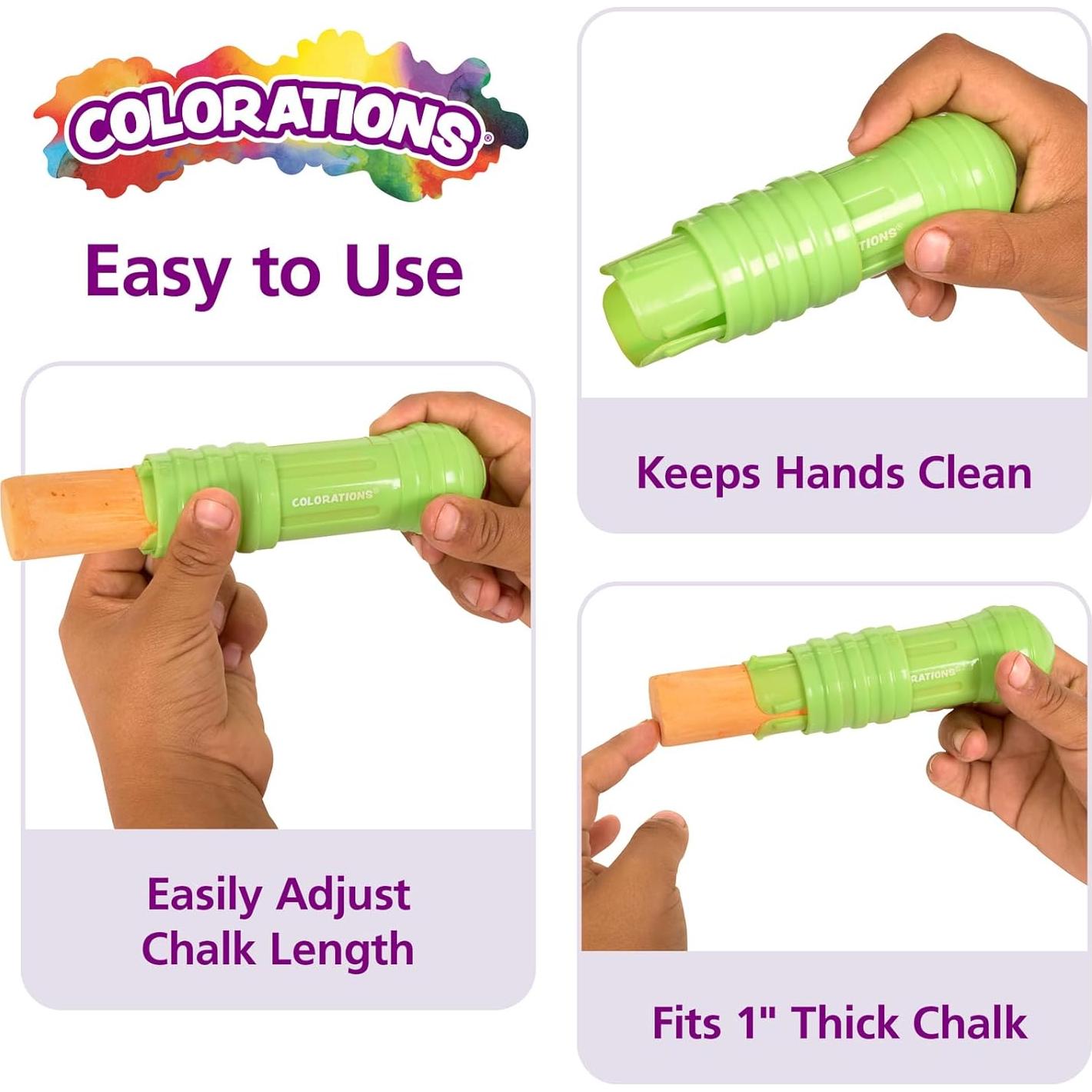 Soporte de Tiza Jumbo Colorations - Set de 6 Piezas