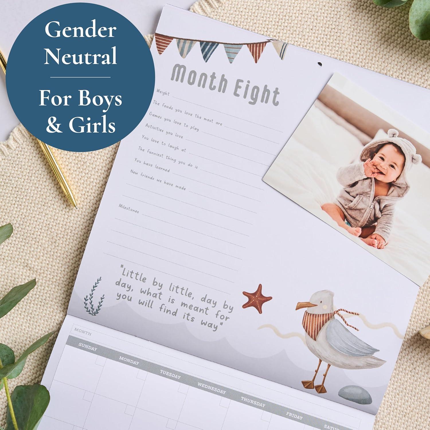 Calendario del Primer Año del Bebé Bibi & Beau con Stickers